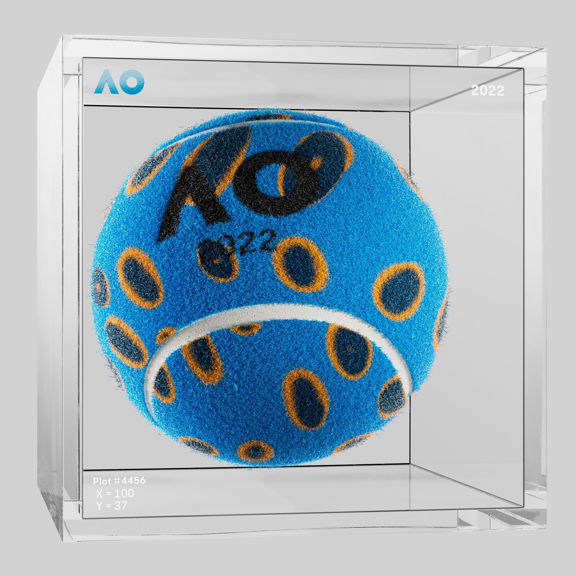 The Australian Open - The Australian Open Art Ball - AO Art Ball #4521 - NFT # 4521