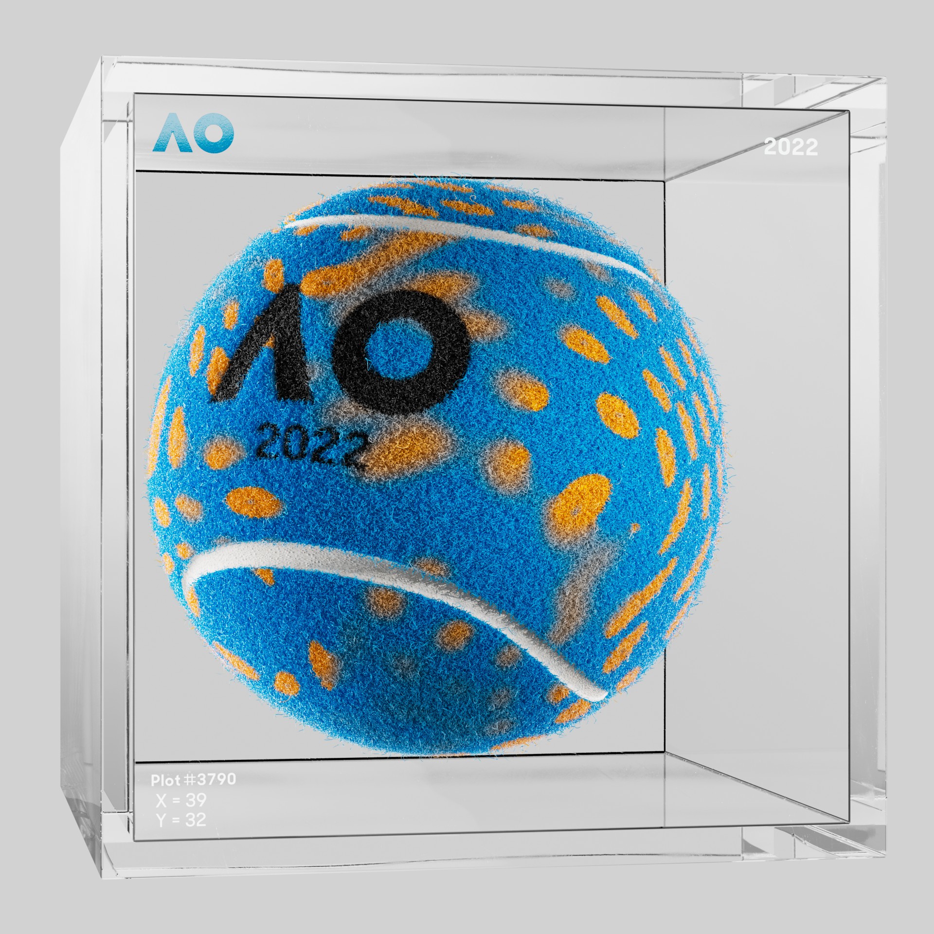 The Australian Open - The Australian Open Art Ball - AO Art Ball #4526 - NFT # 4526