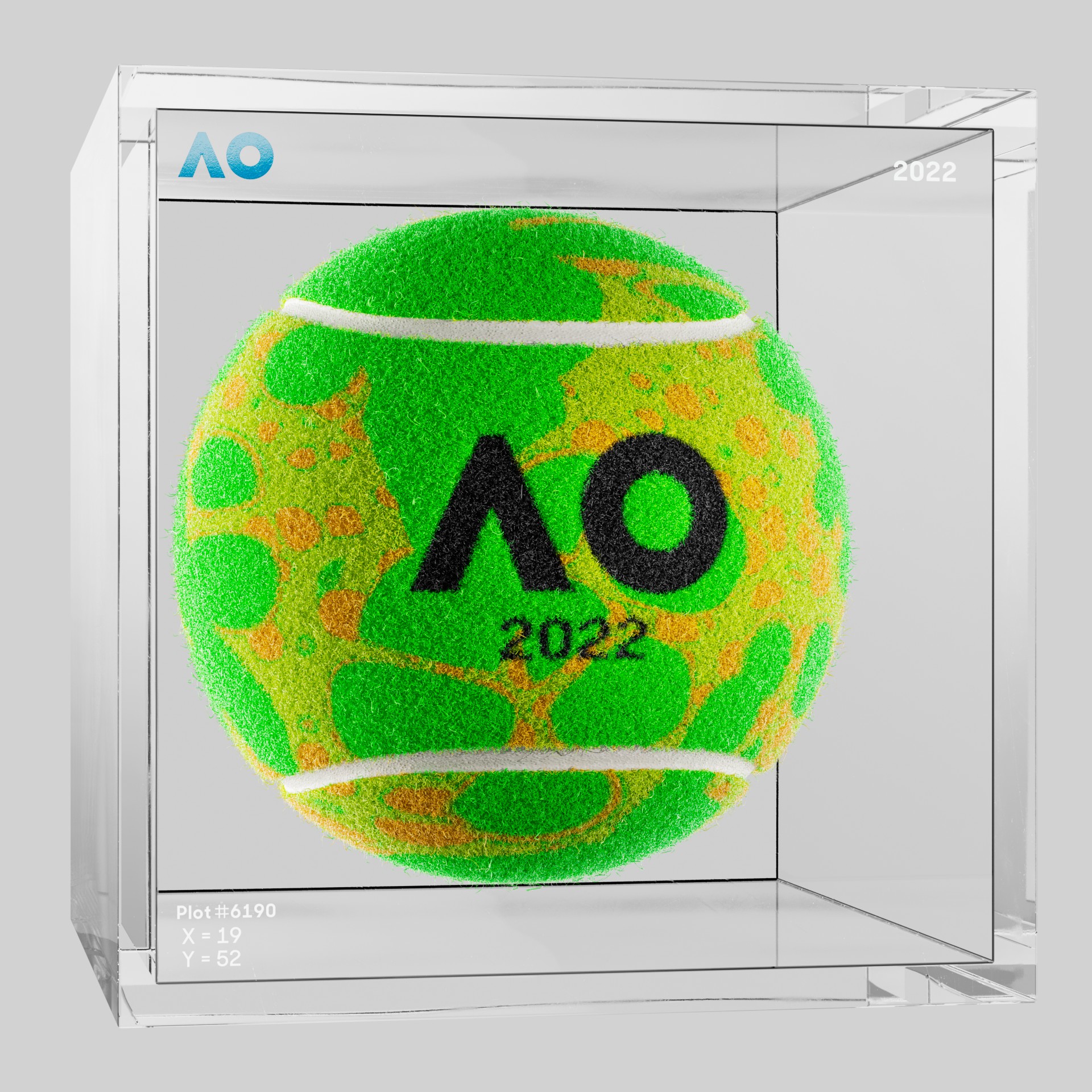 The Australian Open - The Australian Open Art Ball - AO Art Ball #453 - NFT # 453