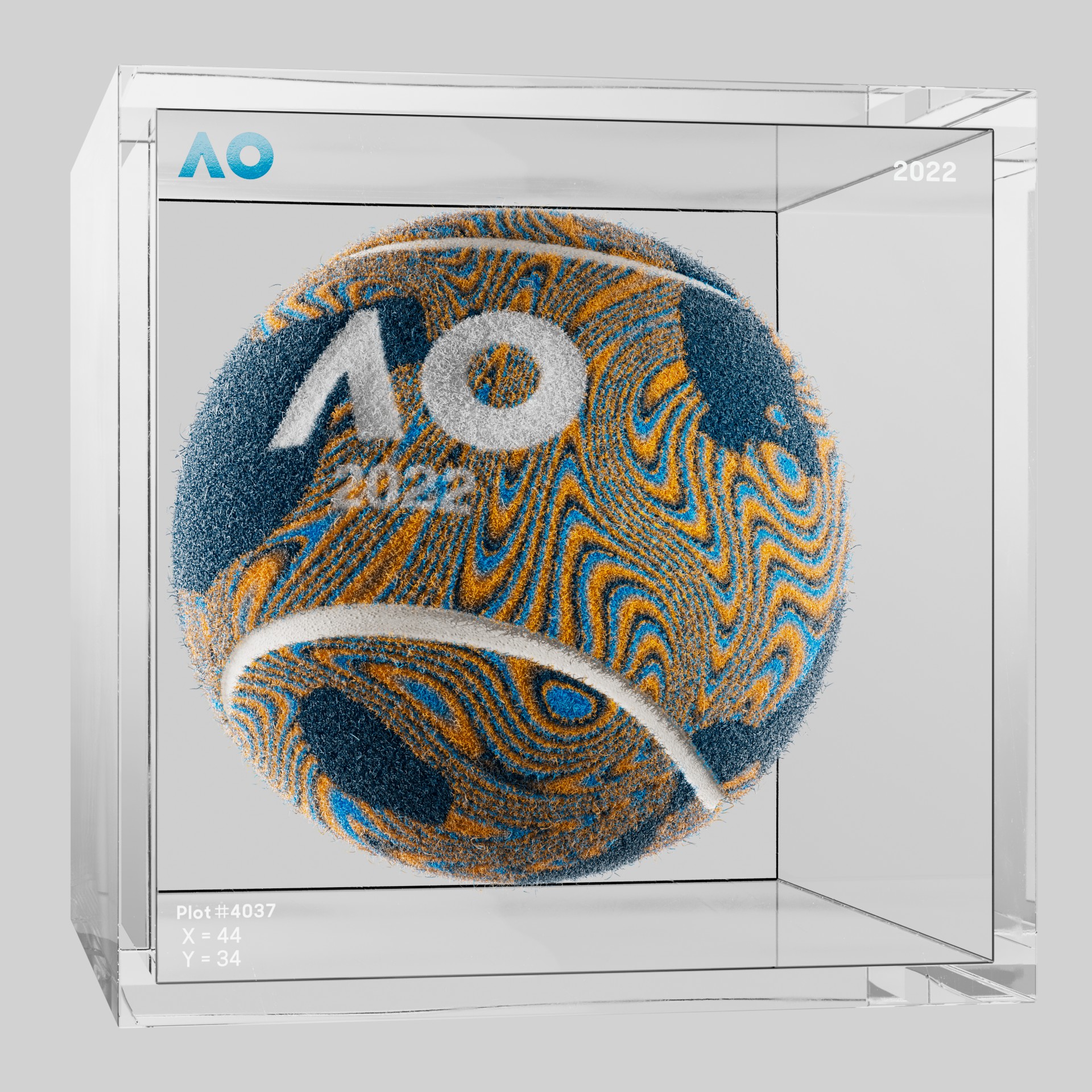 The Australian Open - The Australian Open Art Ball - AO Art Ball #4533 - NFT # 4533