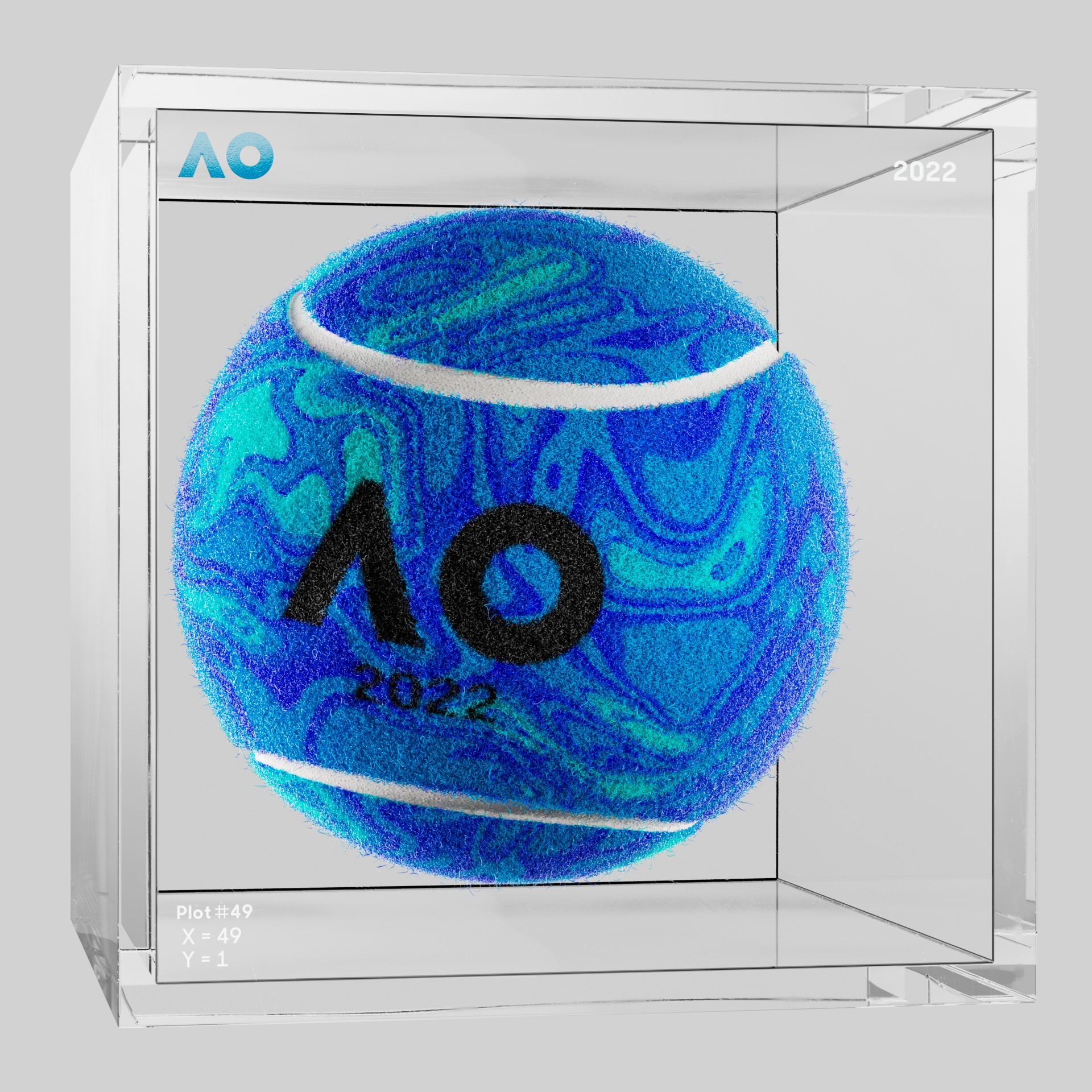 The Australian Open - The Australian Open Art Ball - AO Art Ball #4535 - NFT # 4535