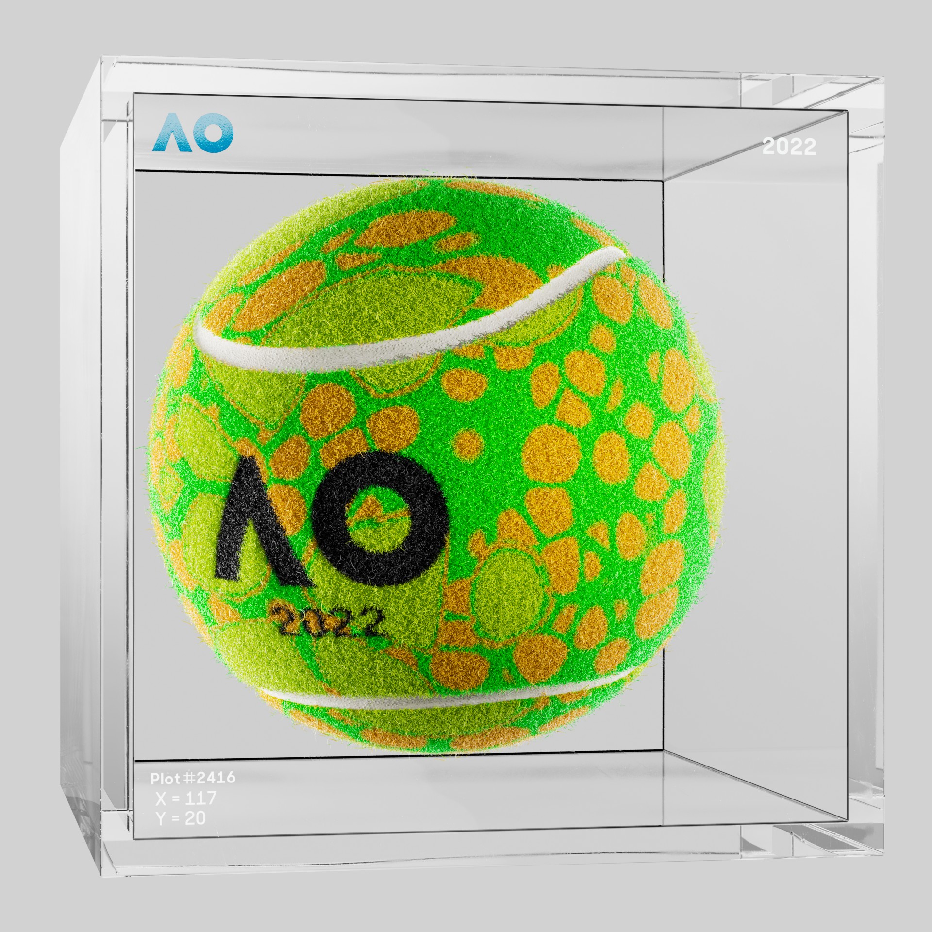 The Australian Open - The Australian Open Art Ball - AO Art Ball #4536 - NFT # 4536