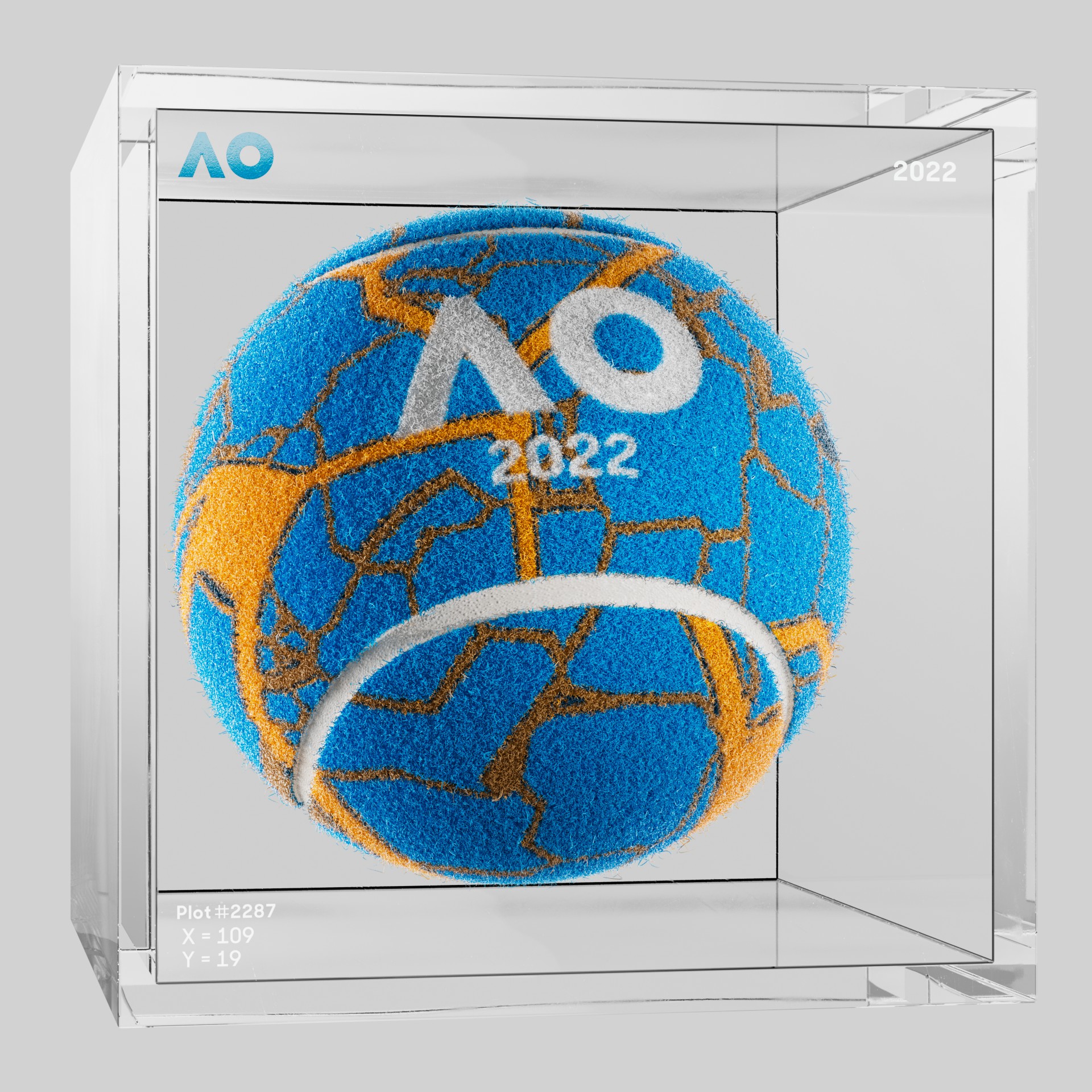 The Australian Open - The Australian Open Art Ball - AO Art Ball #4537 - NFT # 4537