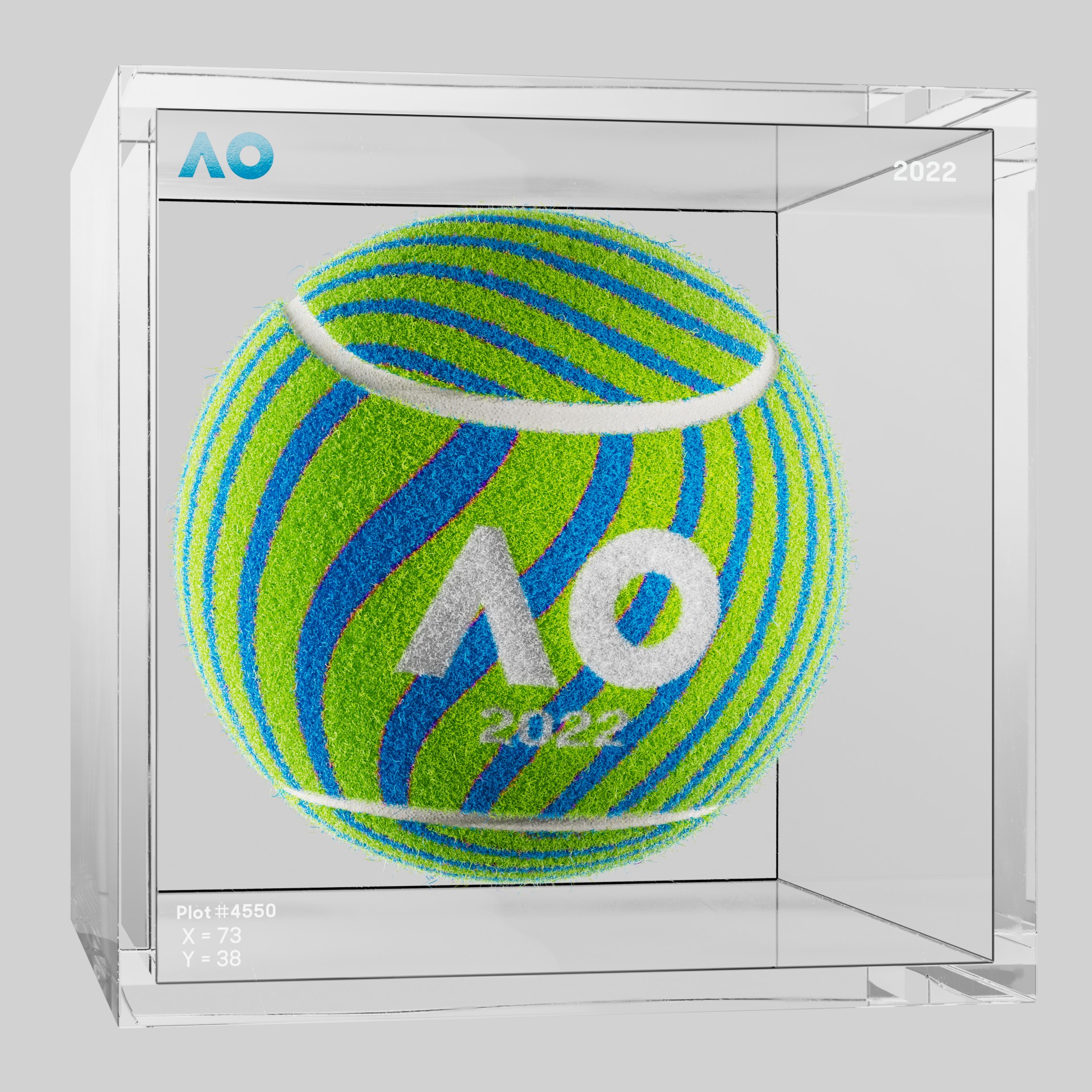 The Australian Open - The Australian Open Art Ball - AO Art Ball #4538 - NFT # 4538