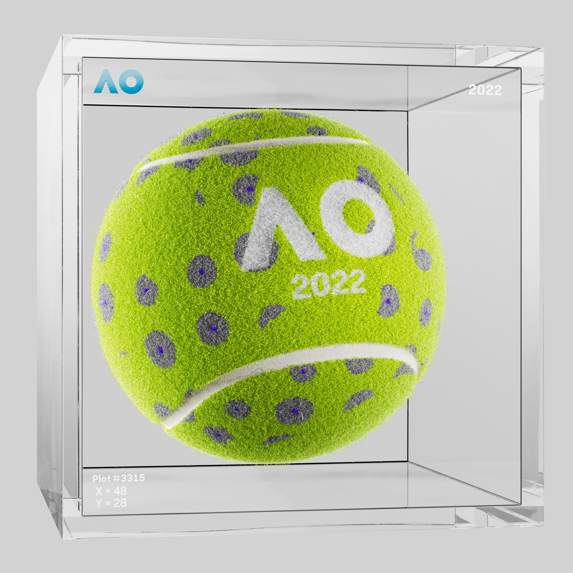 The Australian Open - The Australian Open Art Ball - AO Art Ball #4540 - NFT # 4540