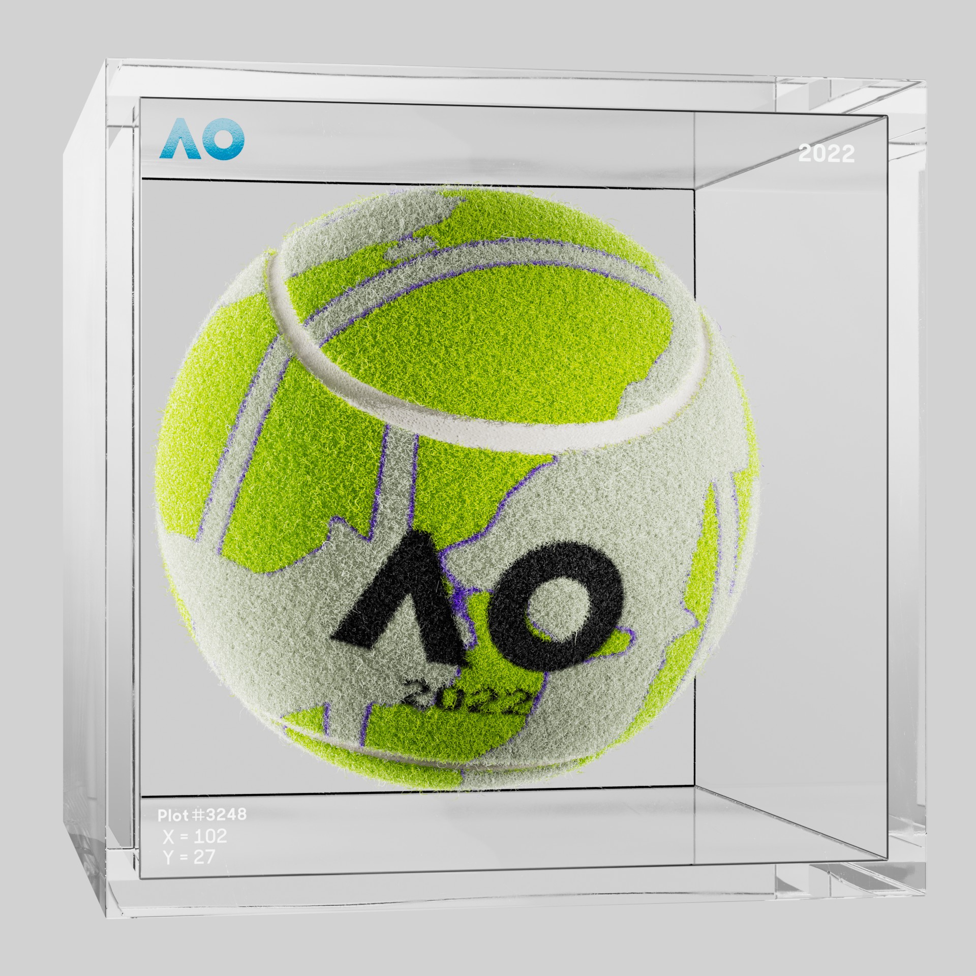 The Australian Open - The Australian Open Art Ball - AO Art Ball #4542 - NFT # 4542