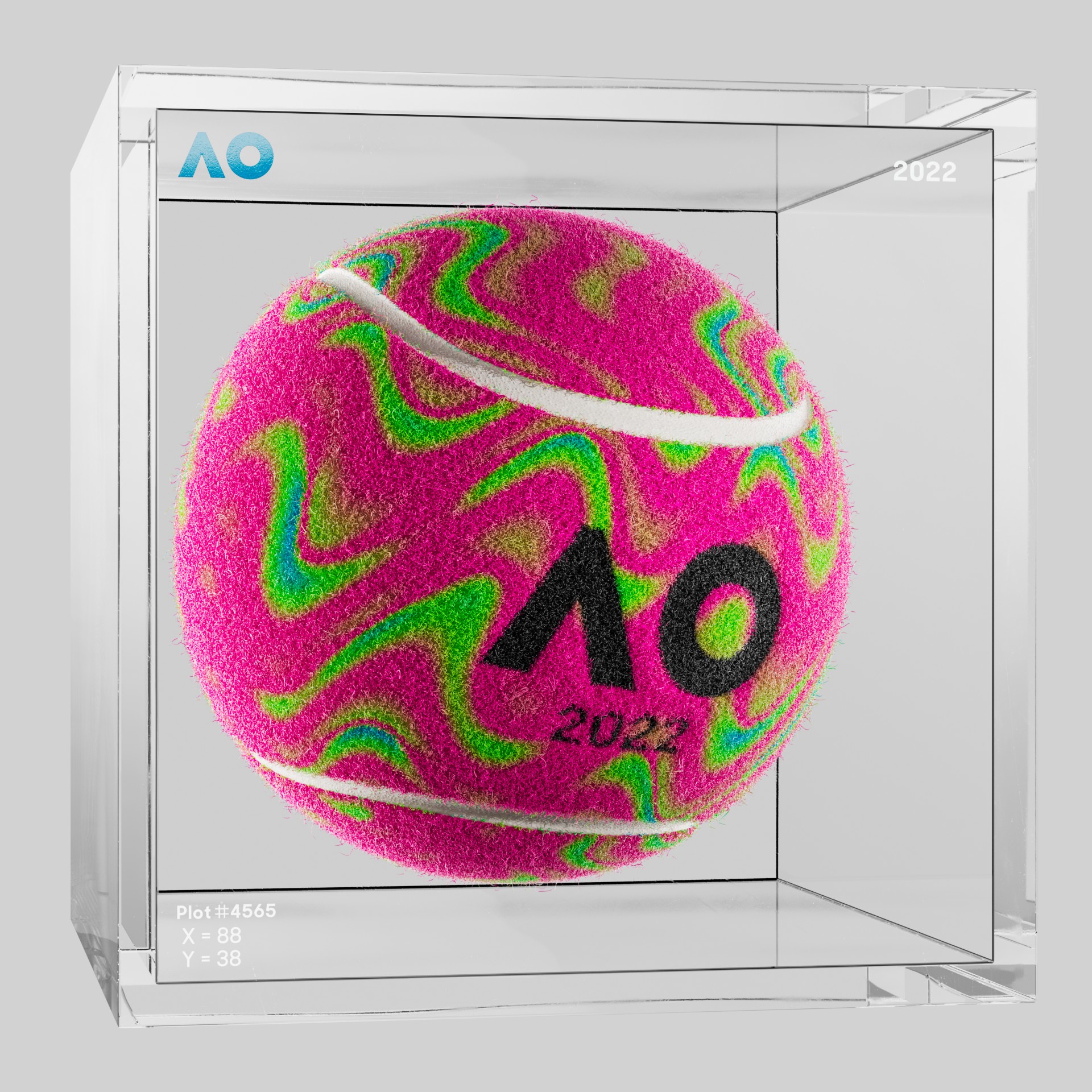 The Australian Open - The Australian Open Art Ball - AO Art Ball #4546 - NFT # 4546