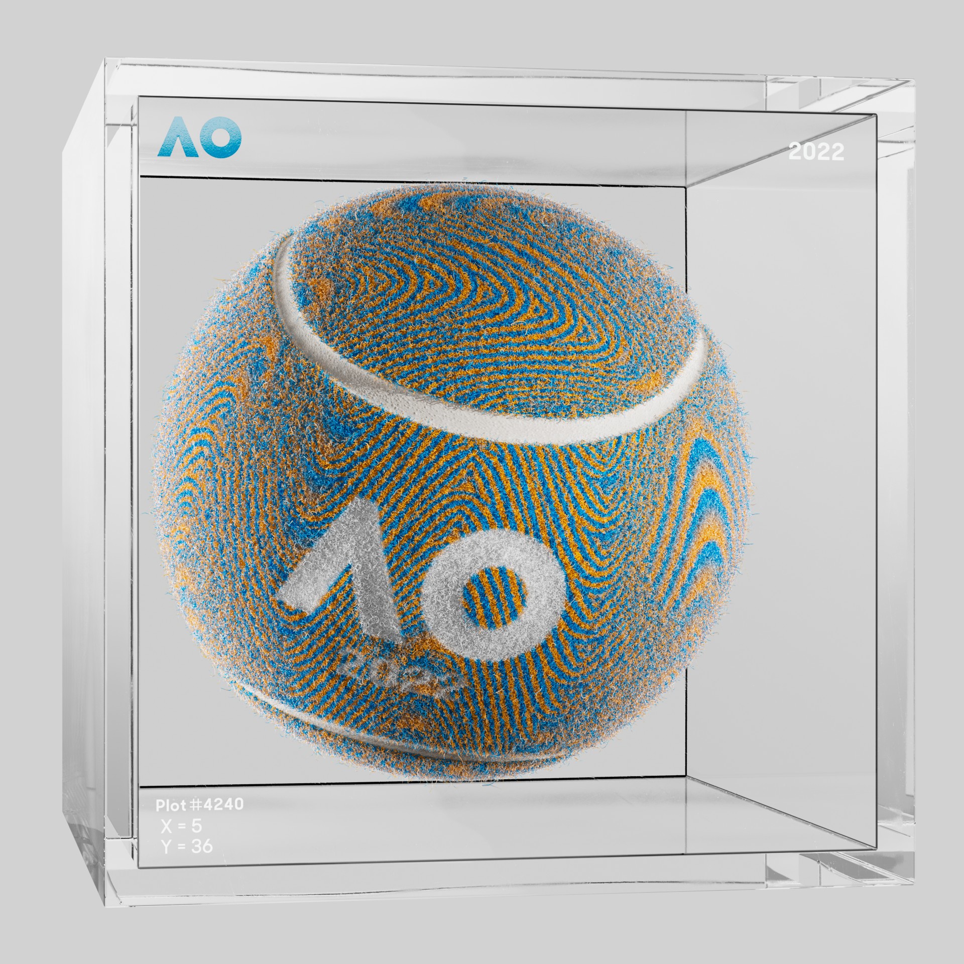 The Australian Open - The Australian Open Art Ball - AO Art Ball #4549 - NFT # 4549