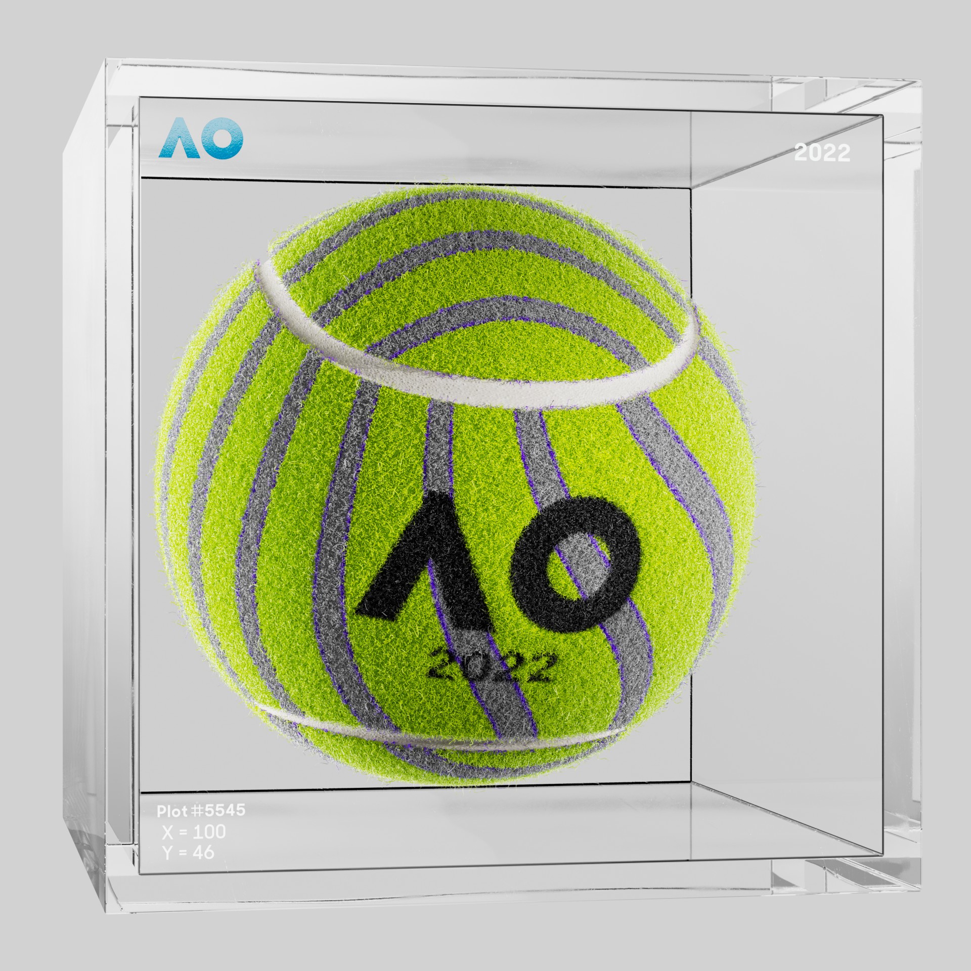 The Australian Open - The Australian Open Art Ball - AO Art Ball #4550 - NFT # 4550