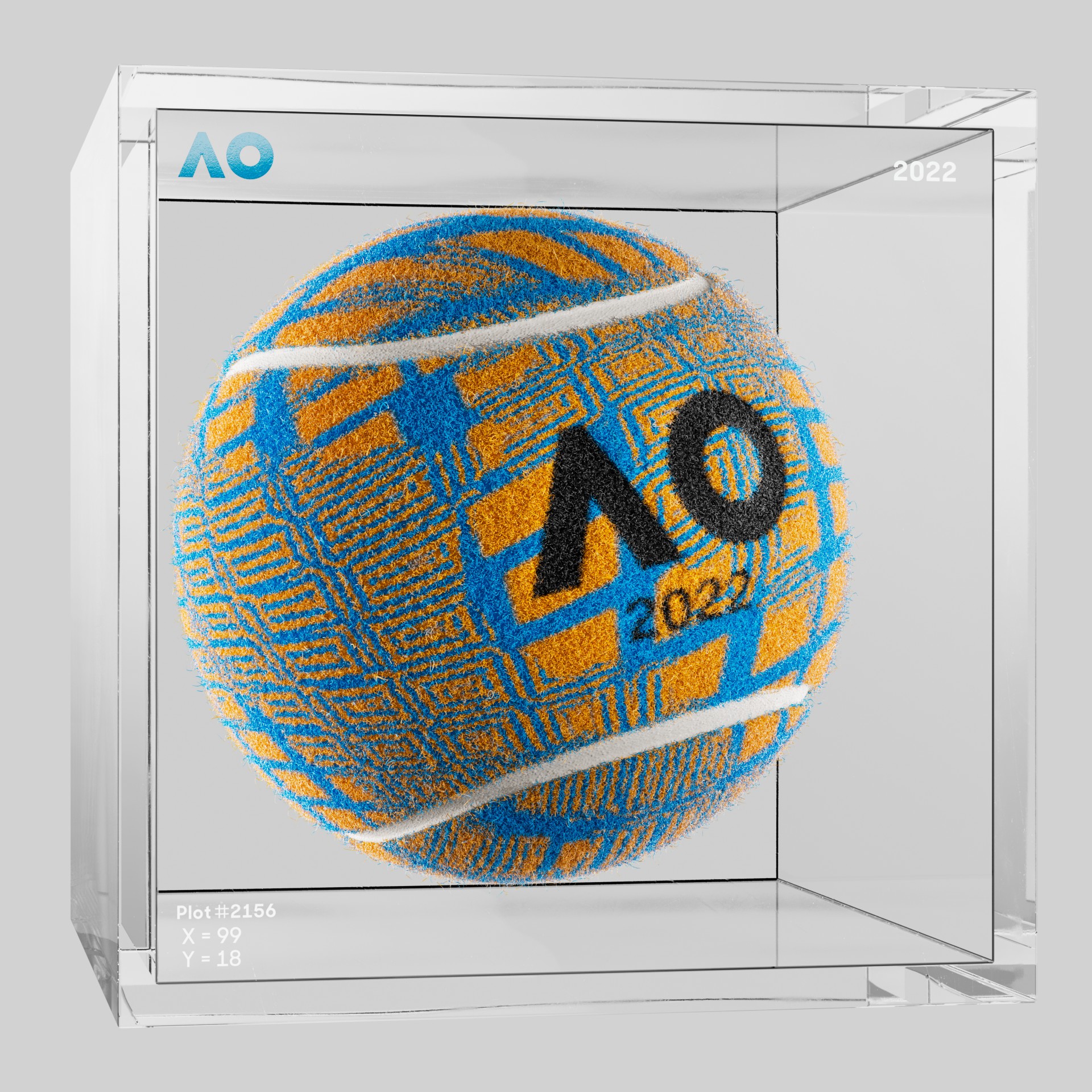 The Australian Open - The Australian Open Art Ball - AO Art Ball #4551 - NFT # 4551