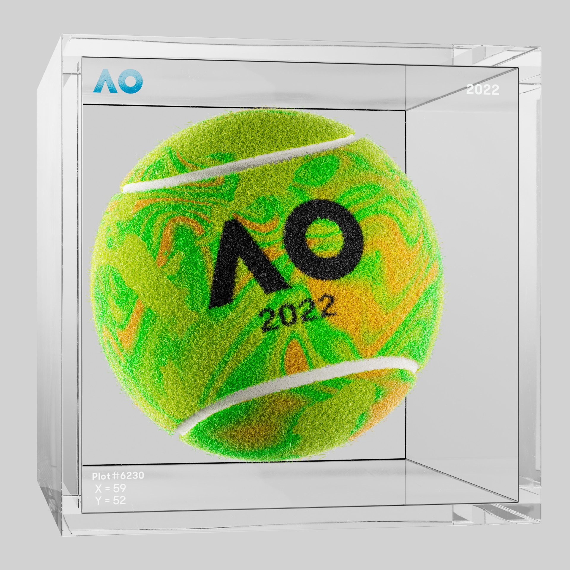 The Australian Open - The Australian Open Art Ball - AO Art Ball #4552 - NFT # 4552