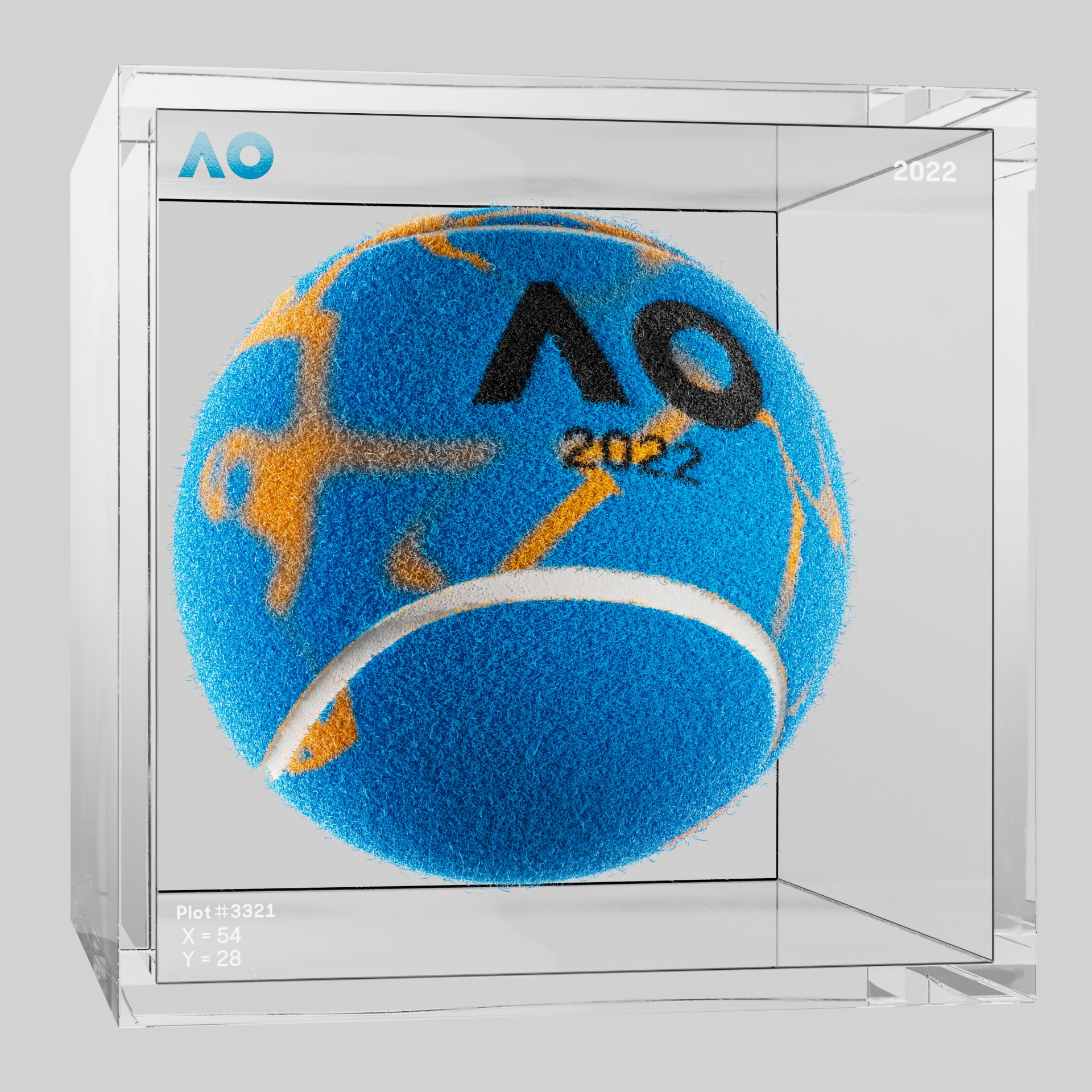 The Australian Open - The Australian Open Art Ball - AO Art Ball #4556 - NFT # 4556