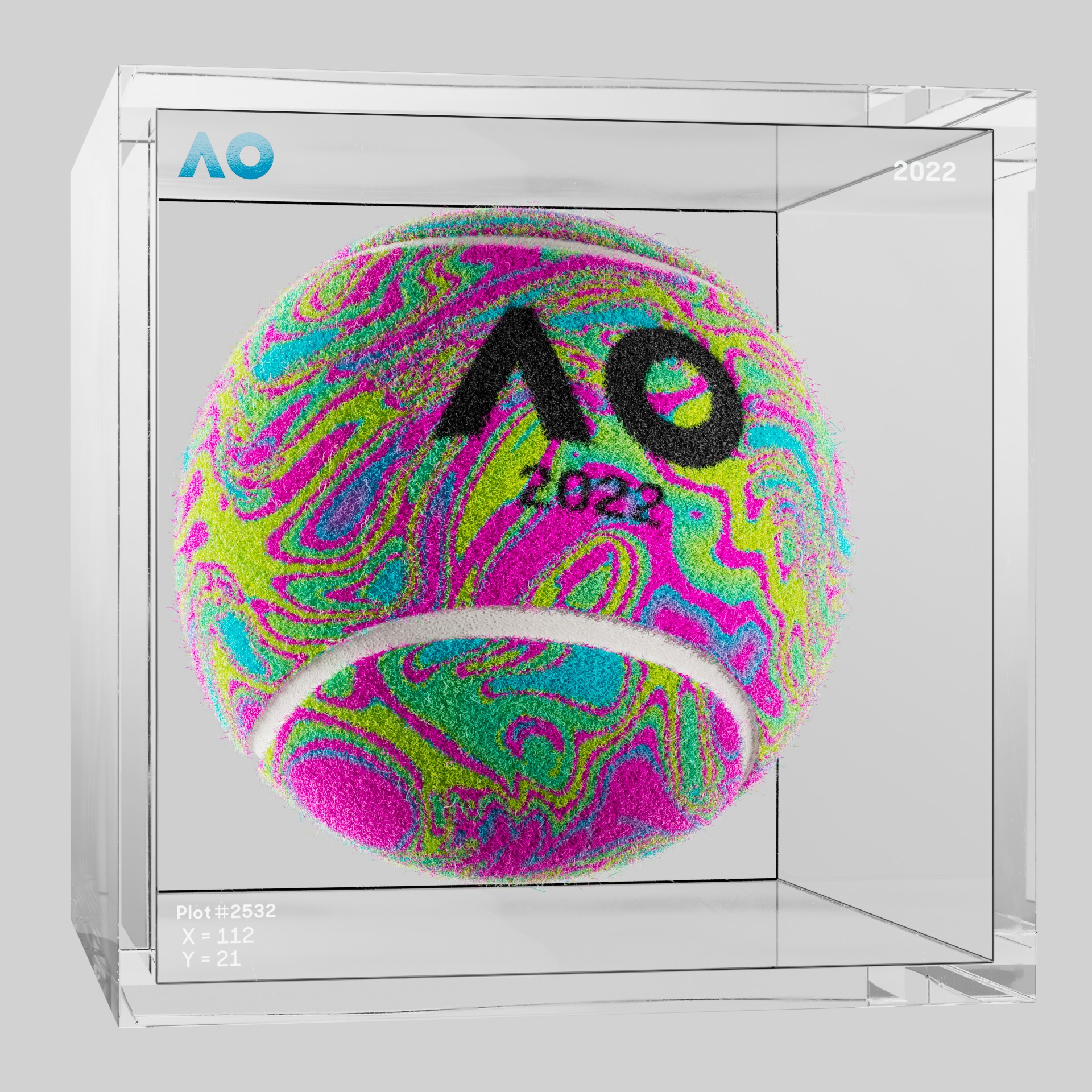 The Australian Open - The Australian Open Art Ball - AO Art Ball #4558 - NFT # 4558