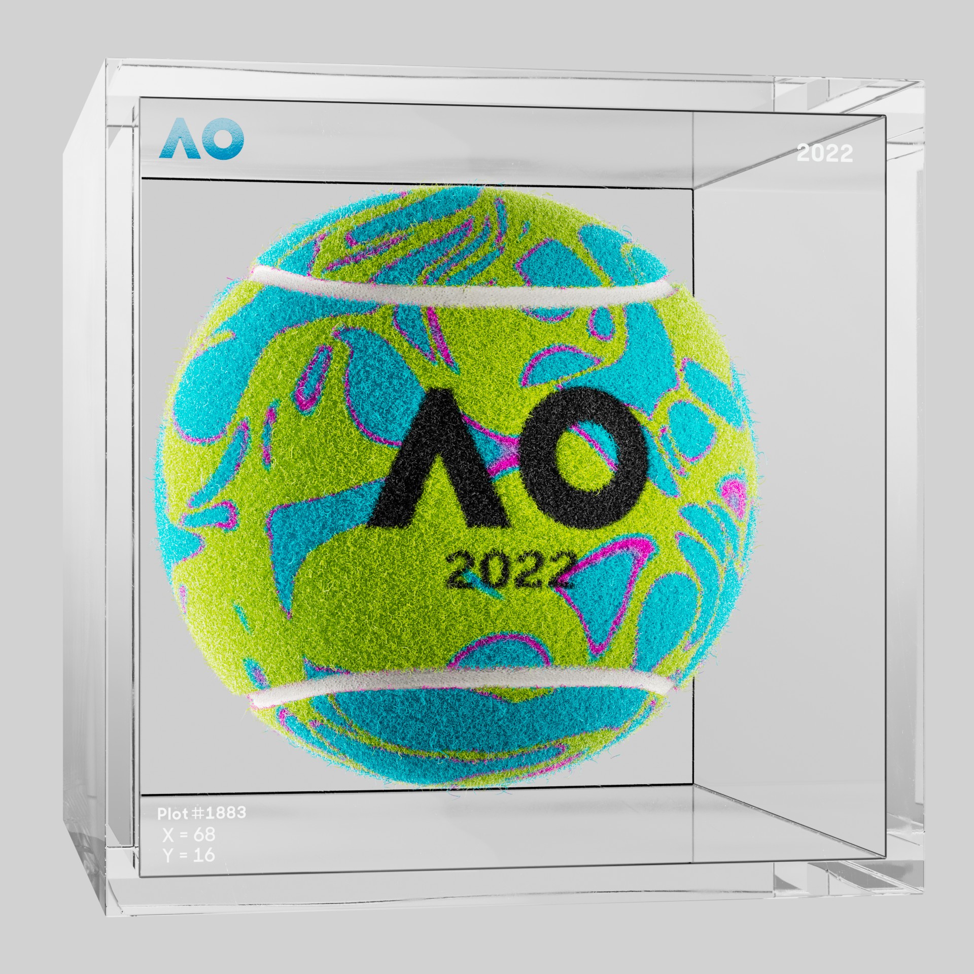 The Australian Open - The Australian Open Art Ball - AO Art Ball #4559 - NFT # 4559