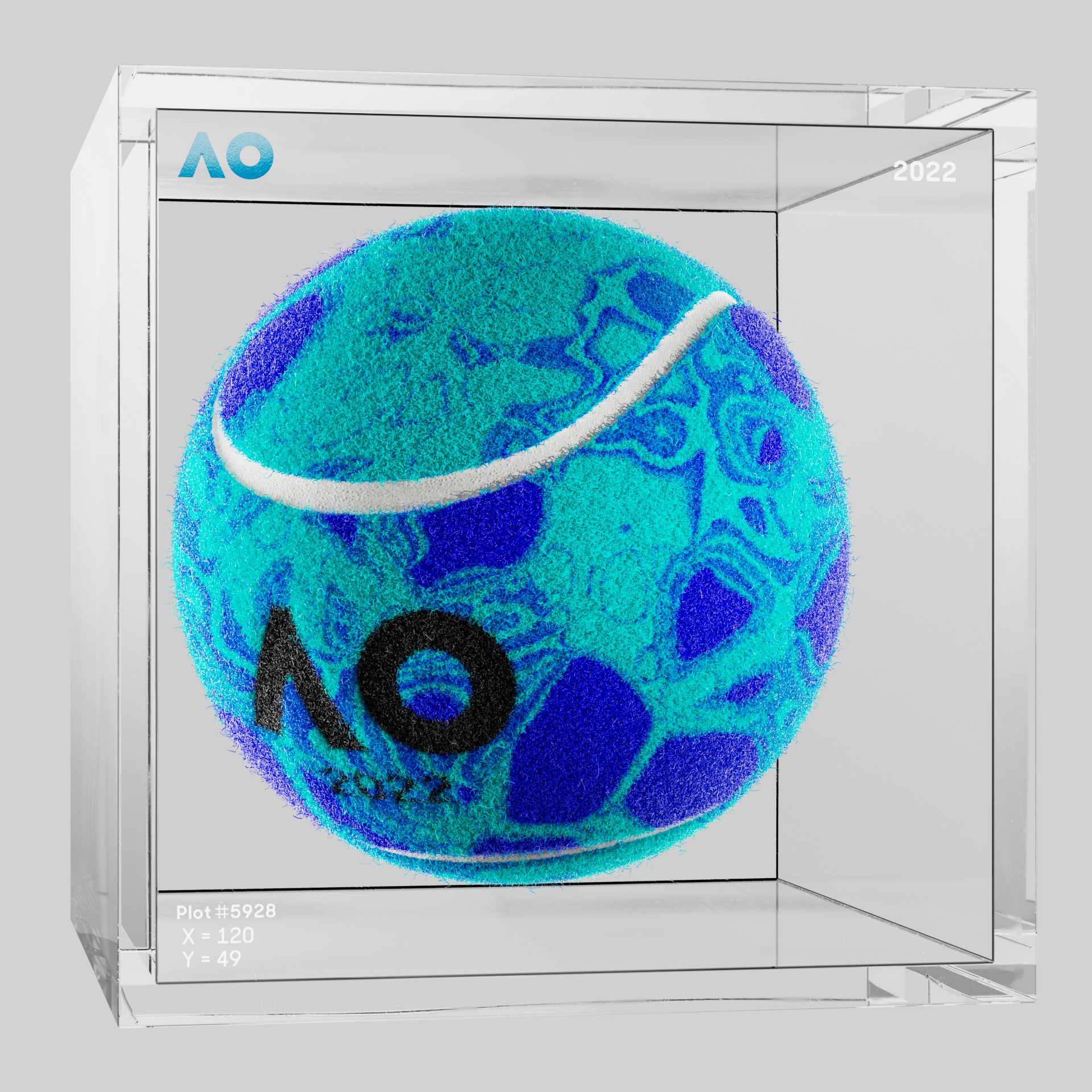 The Australian Open - The Australian Open Art Ball - AO Art Ball #456 - NFT # 456
