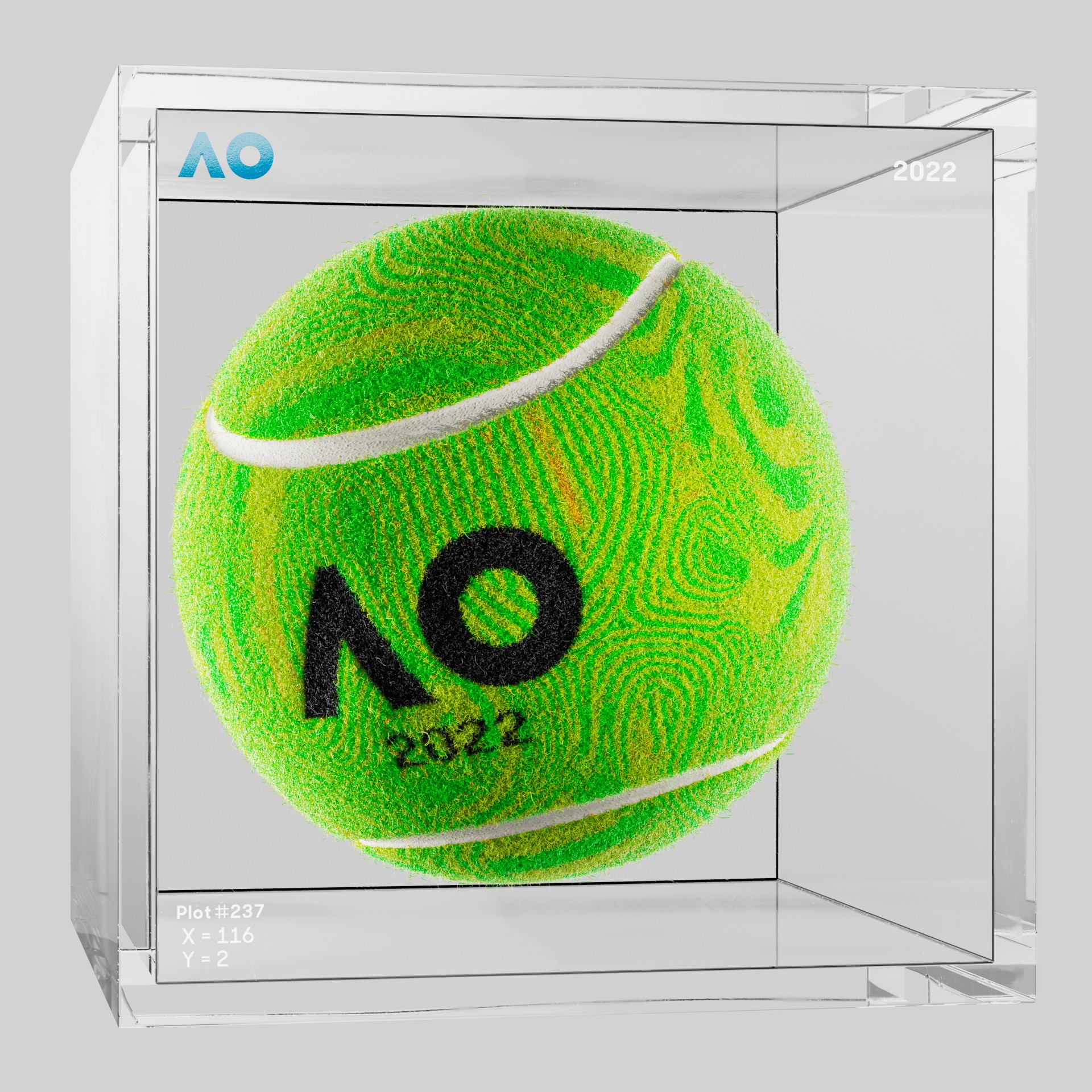 The Australian Open - The Australian Open Art Ball - AO Art Ball #4560 - NFT # 4560