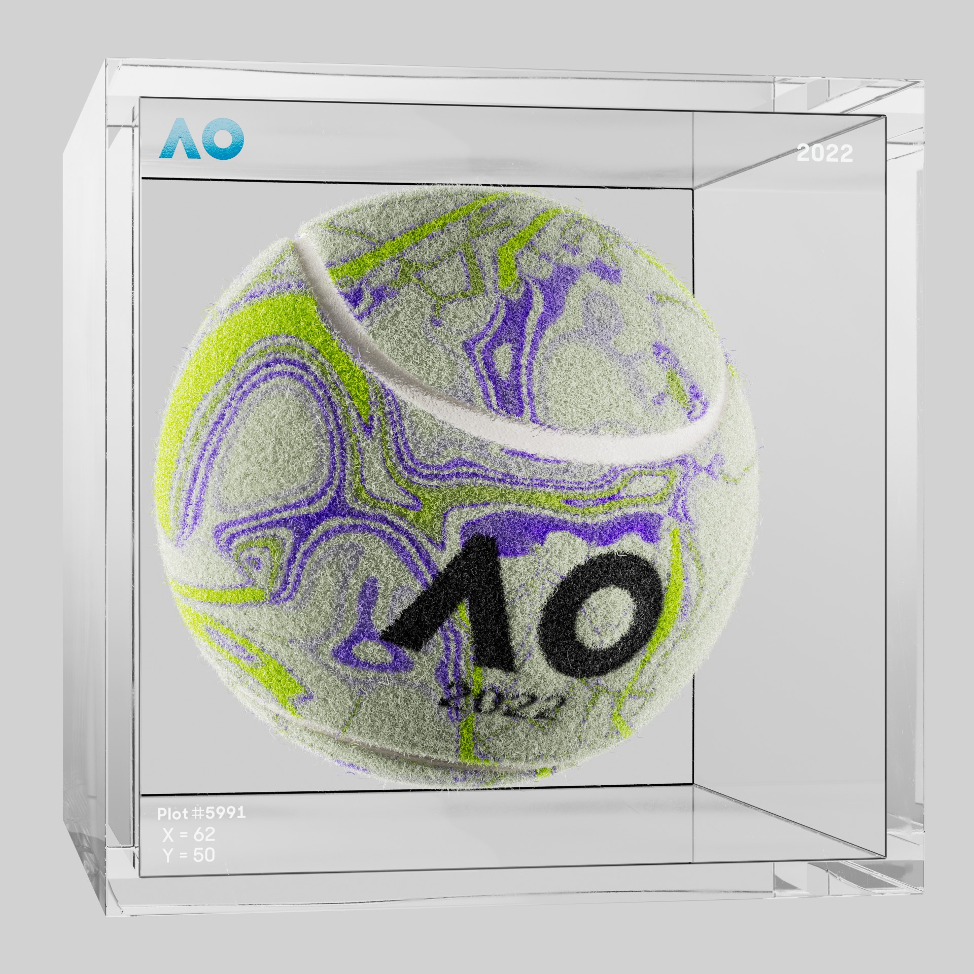 The Australian Open - The Australian Open Art Ball - AO Art Ball #4562 - NFT # 4562