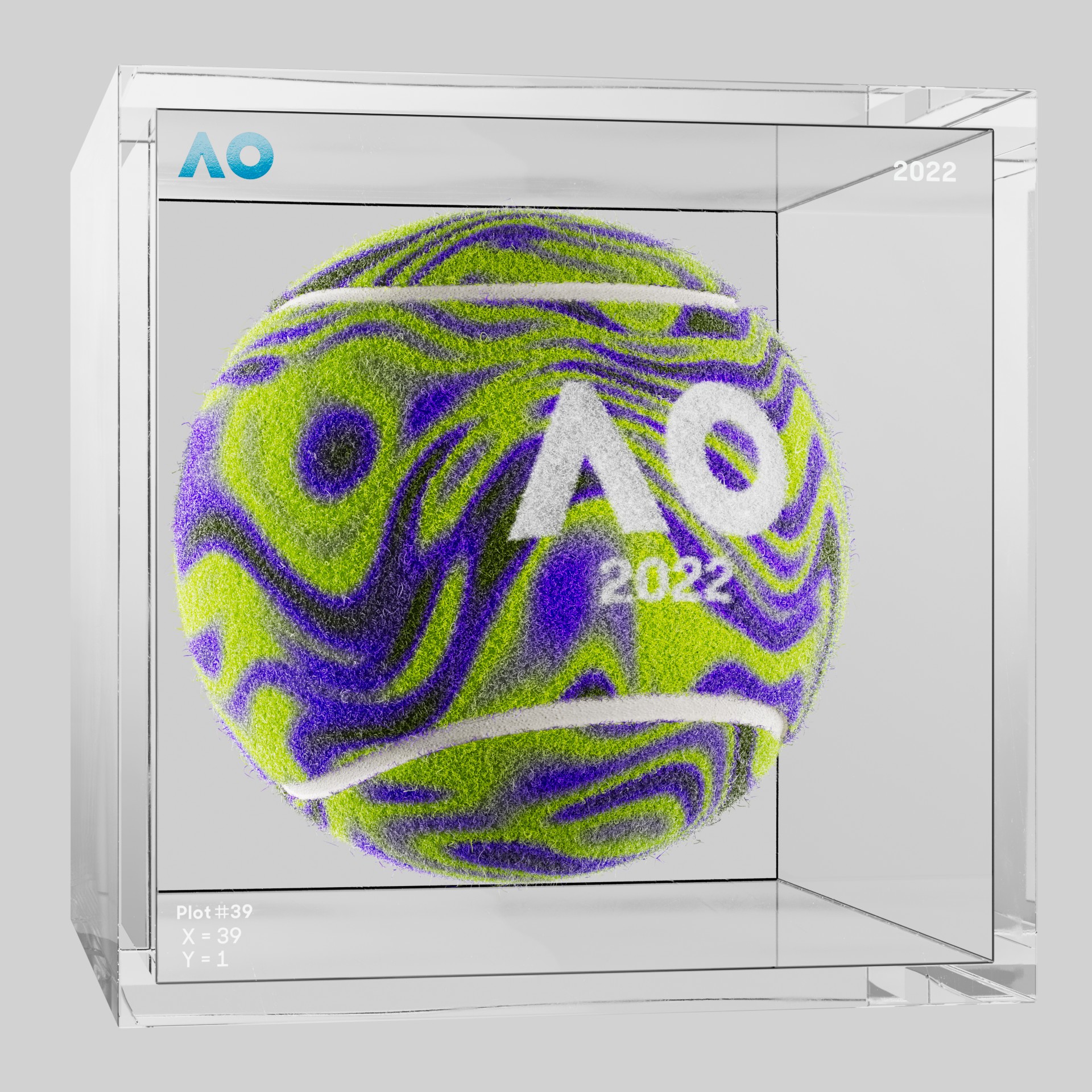 The Australian Open - The Australian Open Art Ball - AO Art Ball #4563 - NFT # 4563