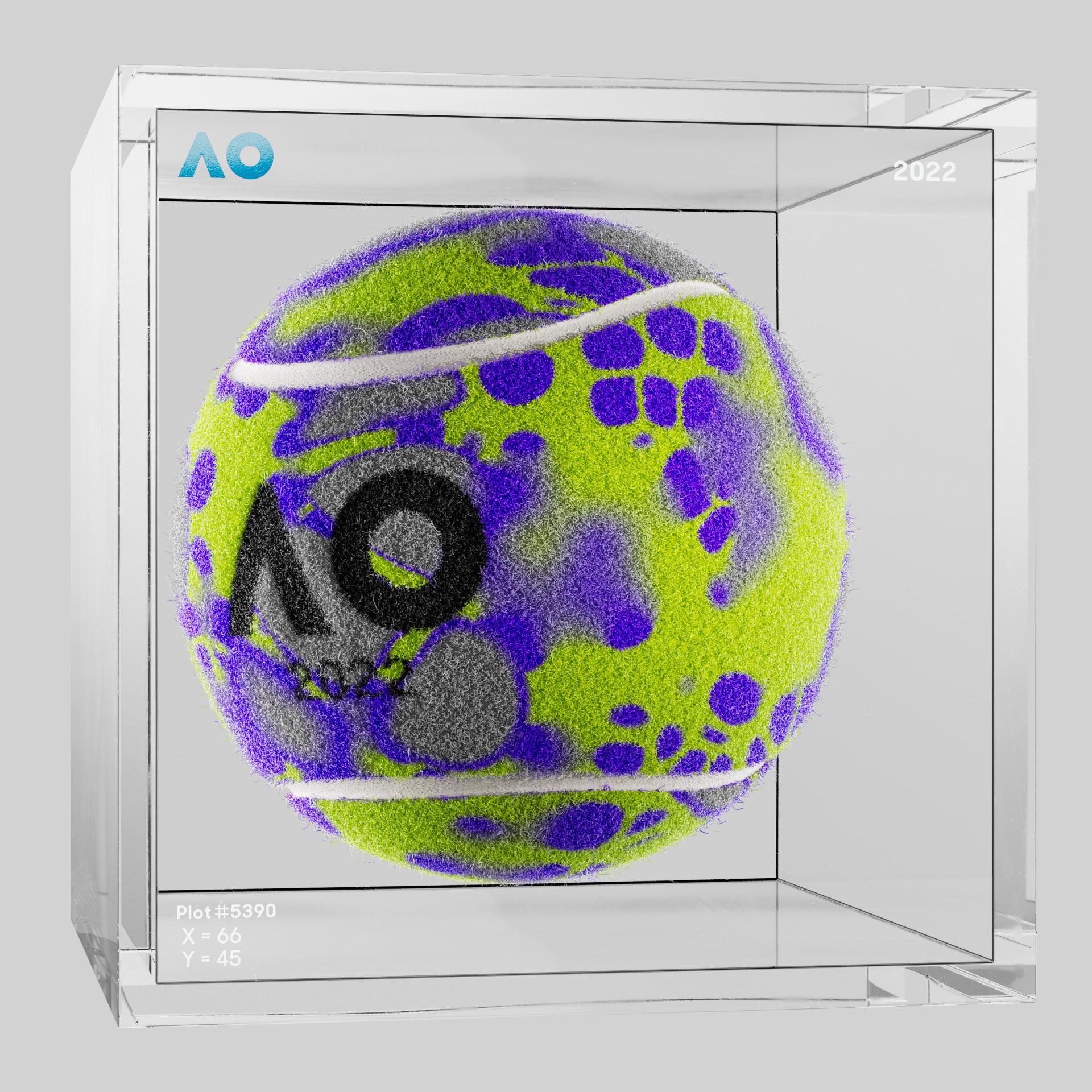 The Australian Open - The Australian Open Art Ball - AO Art Ball #4565 - NFT # 4565