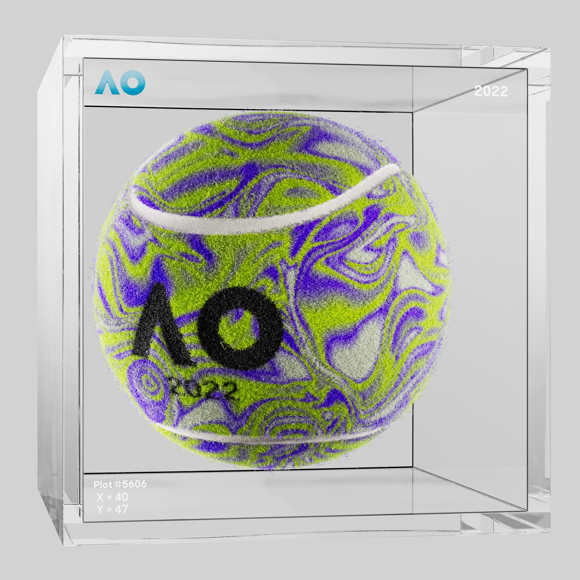 The Australian Open - The Australian Open Art Ball - AO Art Ball #4567 - NFT # 4567