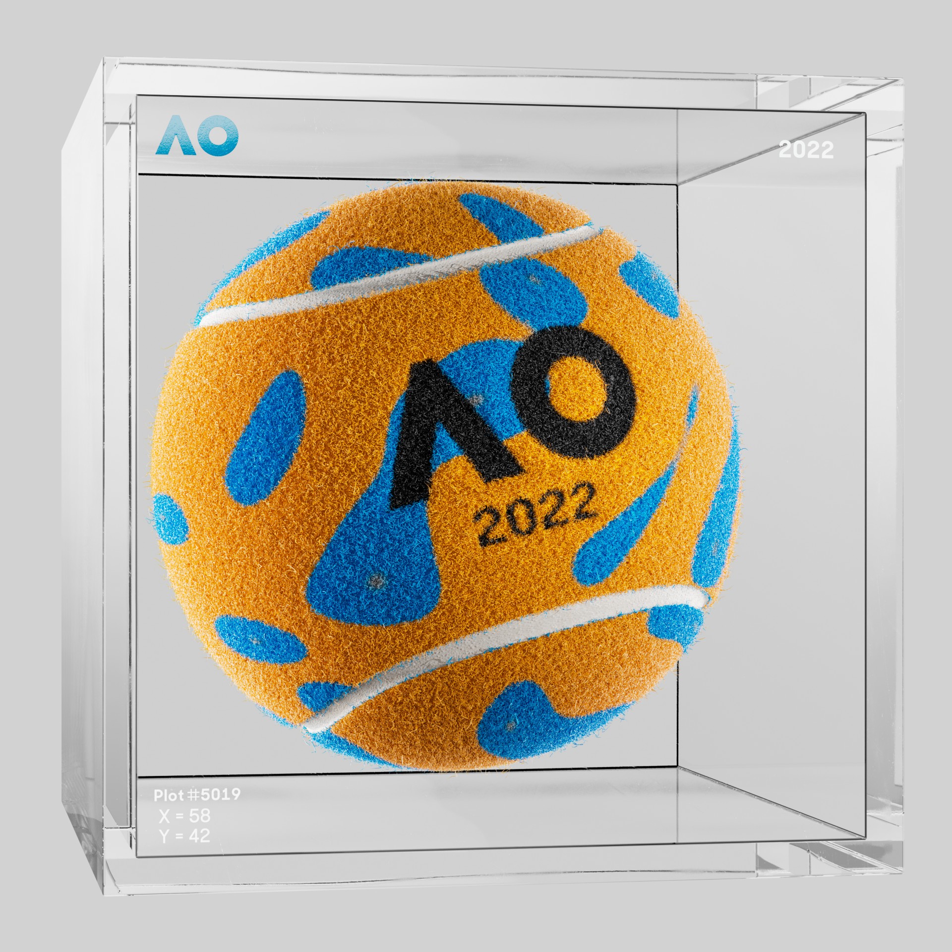 The Australian Open - The Australian Open Art Ball - AO Art Ball #4568 - NFT # 4568