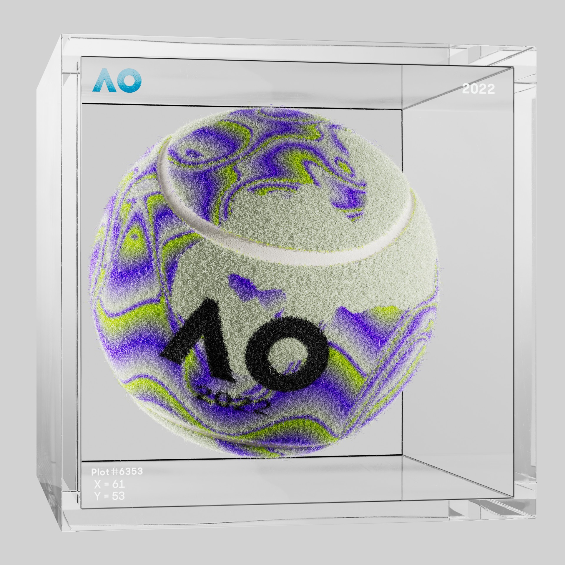The Australian Open - The Australian Open Art Ball - AO Art Ball #4569 - NFT # 4569
