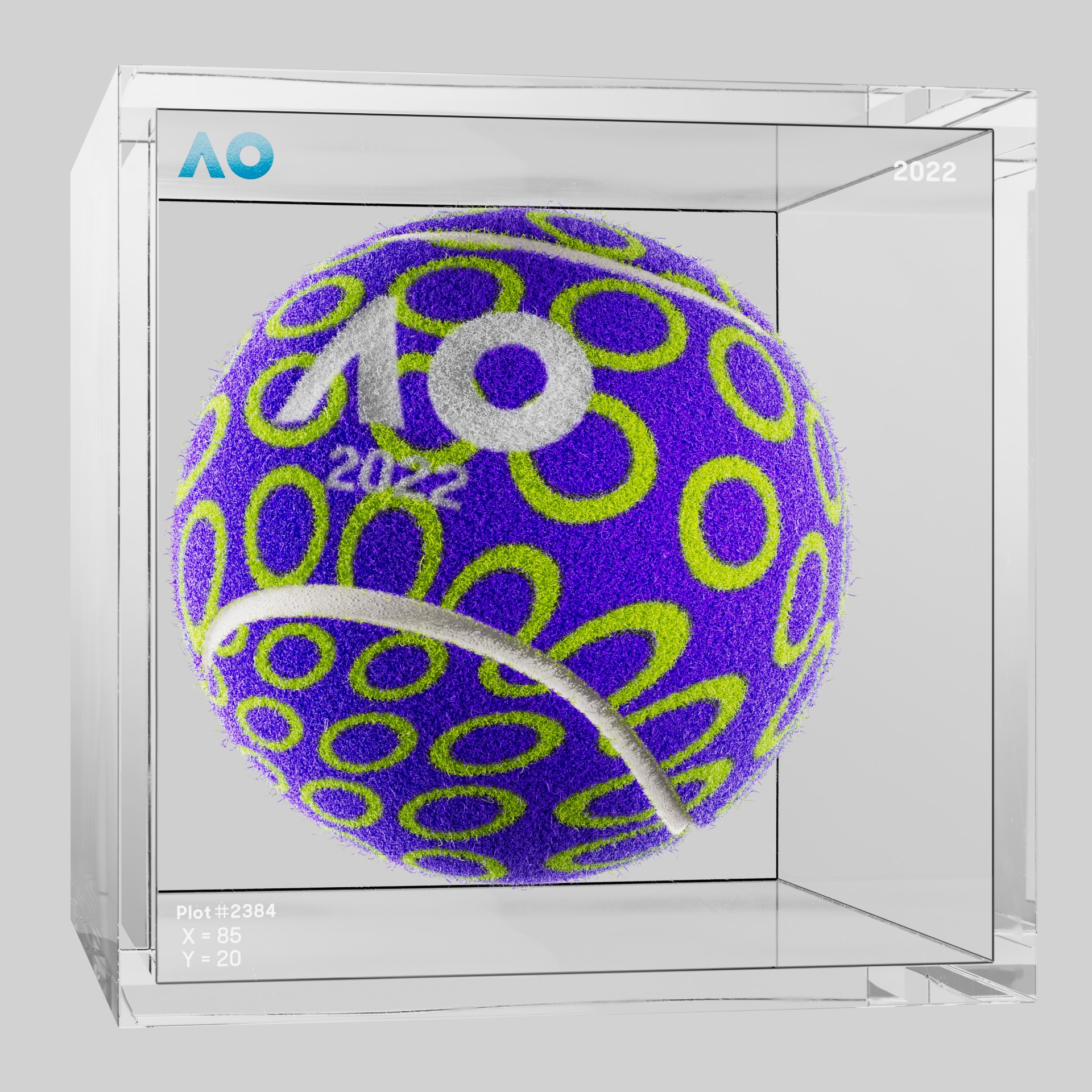 The Australian Open - The Australian Open Art Ball - AO Art Ball #457 - NFT # 457