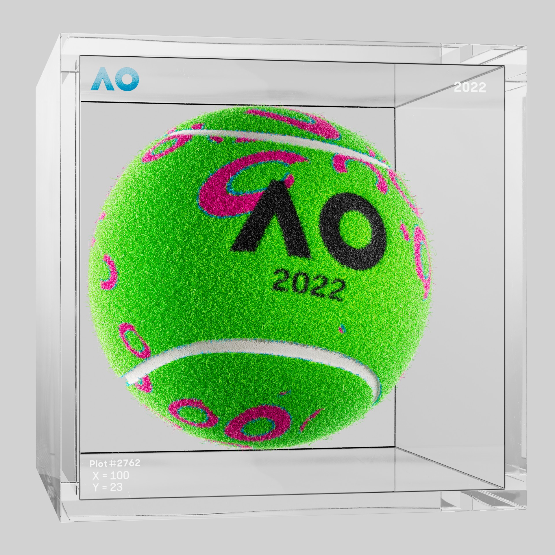 The Australian Open - The Australian Open Art Ball - AO Art Ball #4572 - NFT # 4572