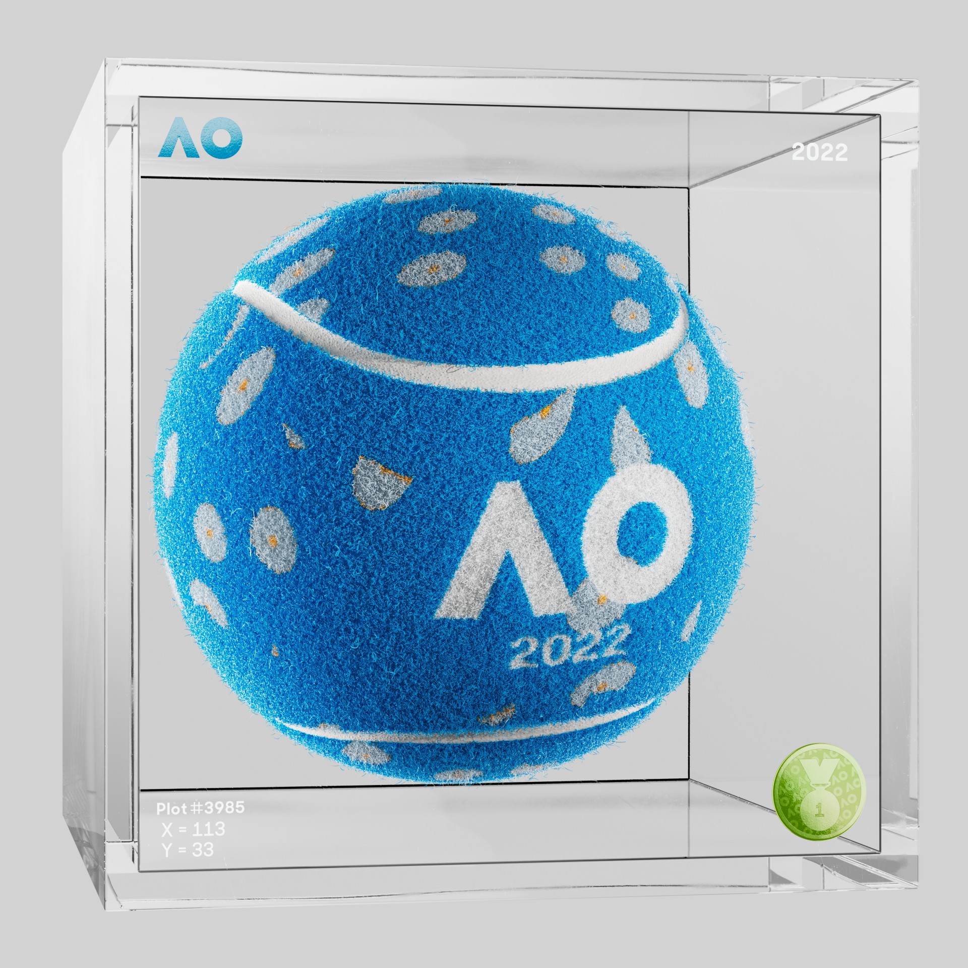 The Australian Open - The Australian Open Art Ball - AO Art Ball #4573 - NFT # 4573