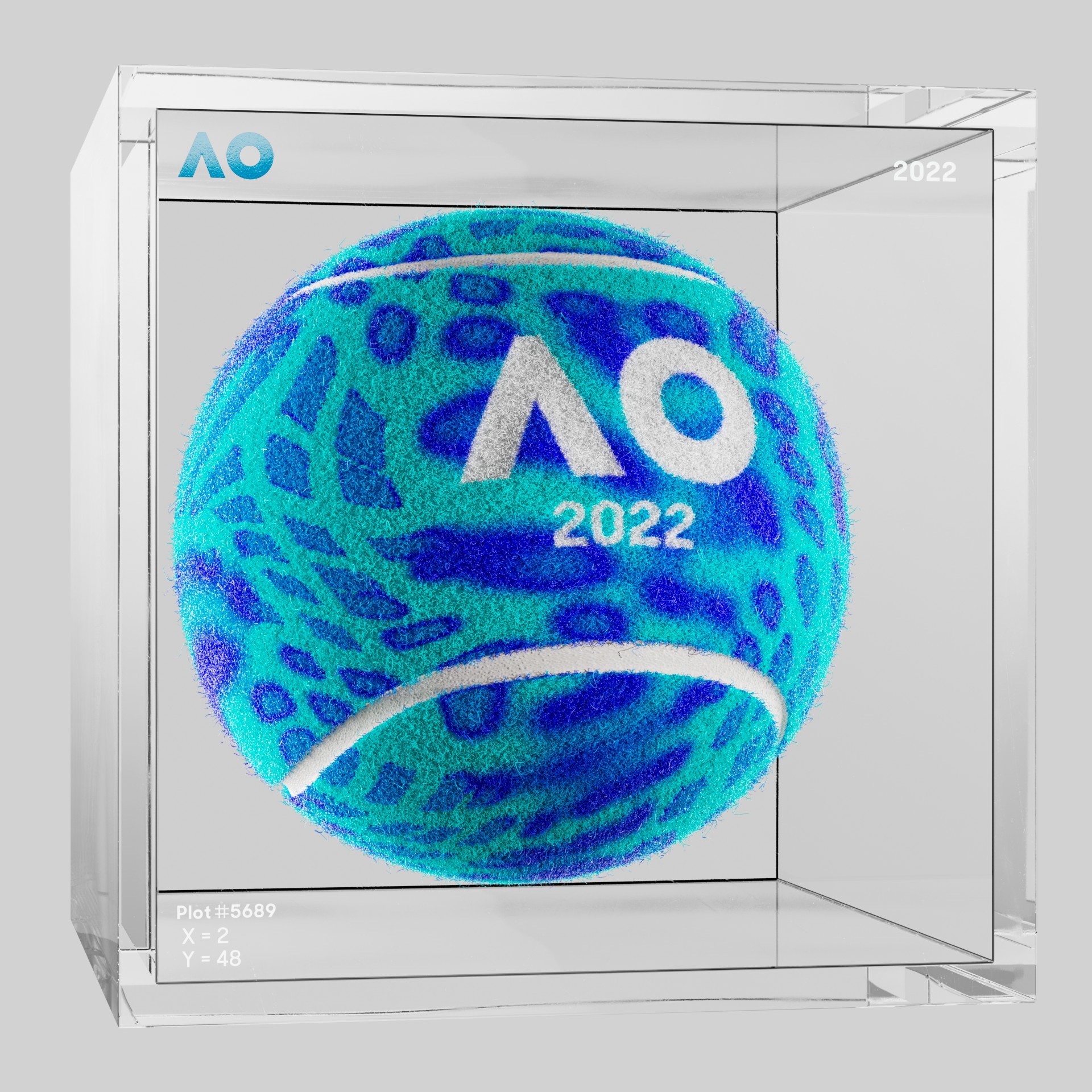 The Australian Open - The Australian Open Art Ball - AO Art Ball #4574 - NFT # 4574