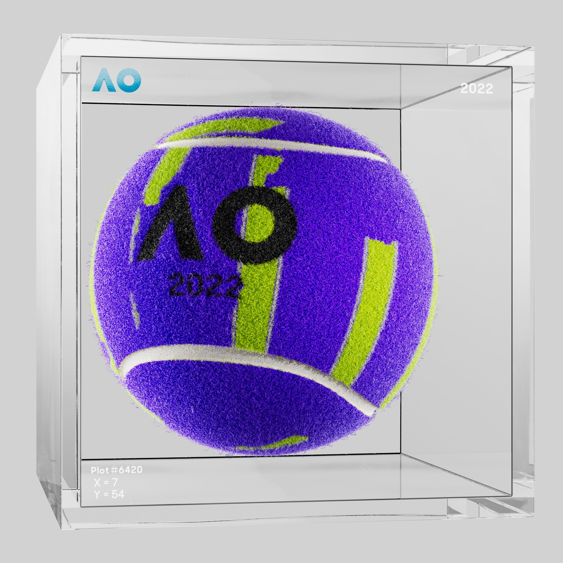 The Australian Open - The Australian Open Art Ball - AO Art Ball #4575 - NFT # 4575