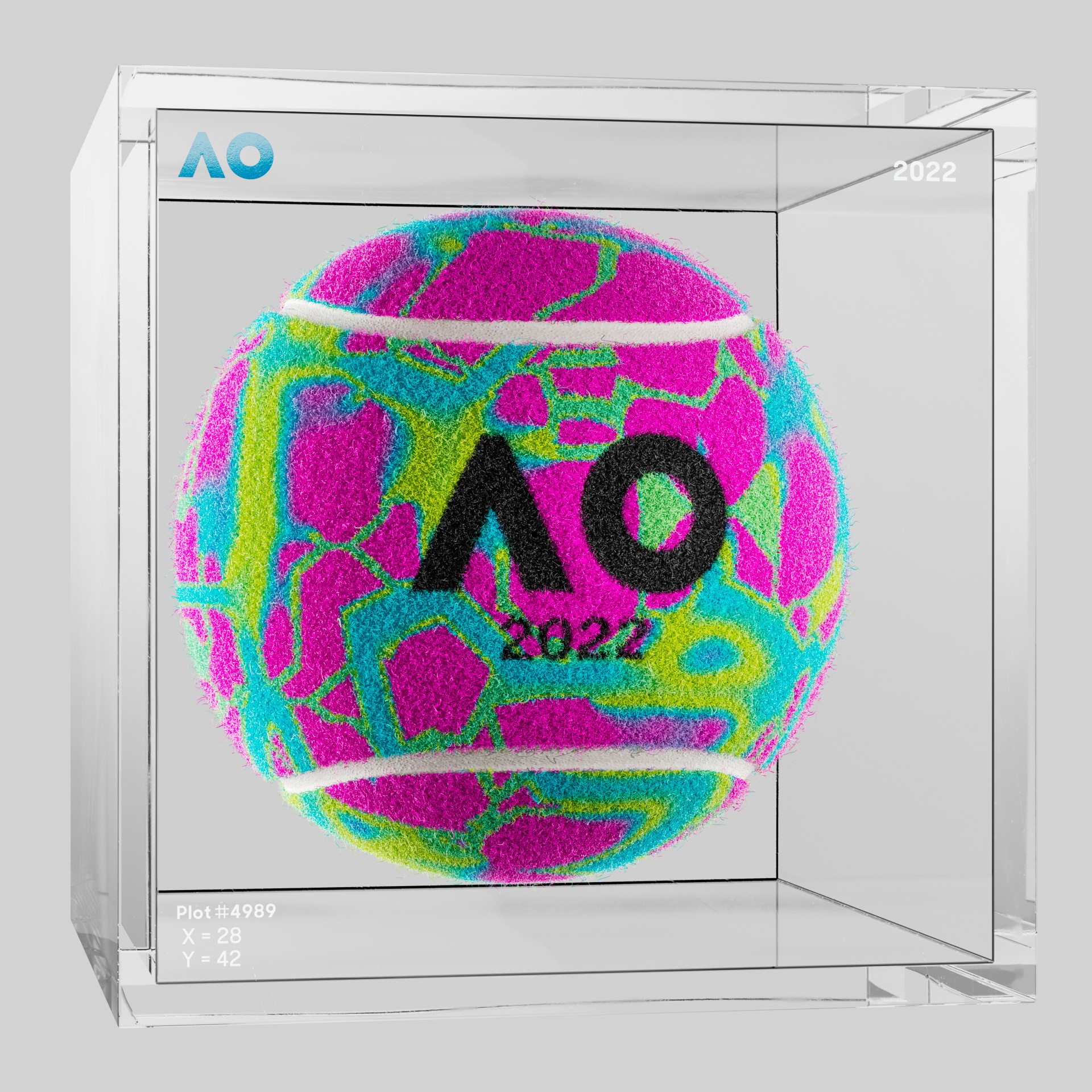 The Australian Open - The Australian Open Art Ball - AO Art Ball #4576 - NFT # 4576