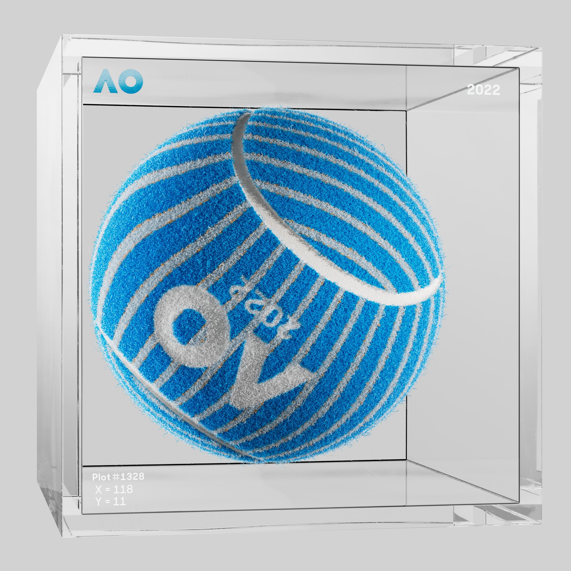 The Australian Open - The Australian Open Art Ball - AO Art Ball #4578 - NFT # 4578