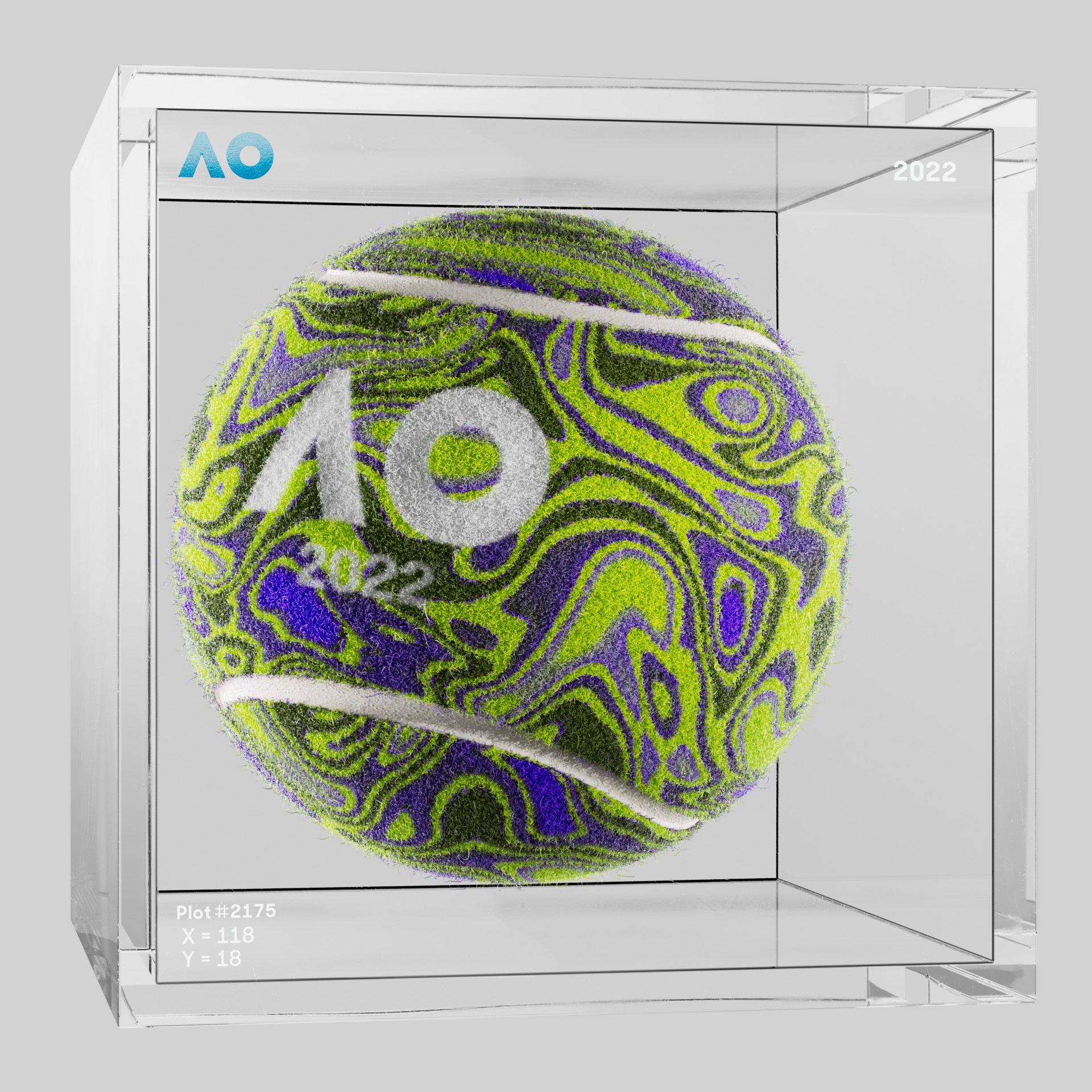 The Australian Open - The Australian Open Art Ball - AO Art Ball #4579 - NFT # 4579