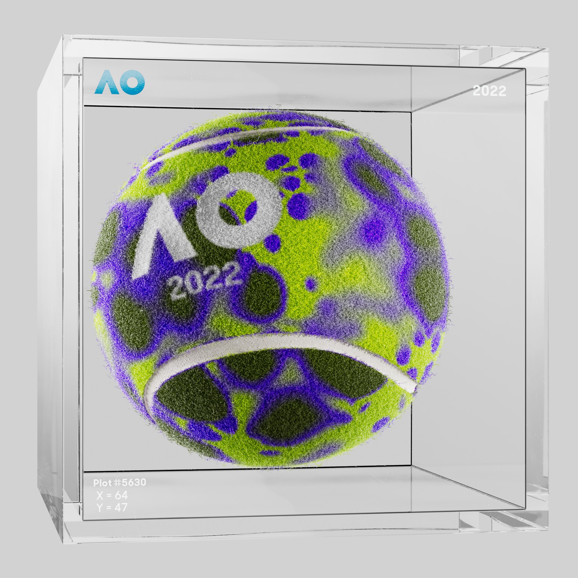 The Australian Open - The Australian Open Art Ball - AO Art Ball #458 - NFT # 458