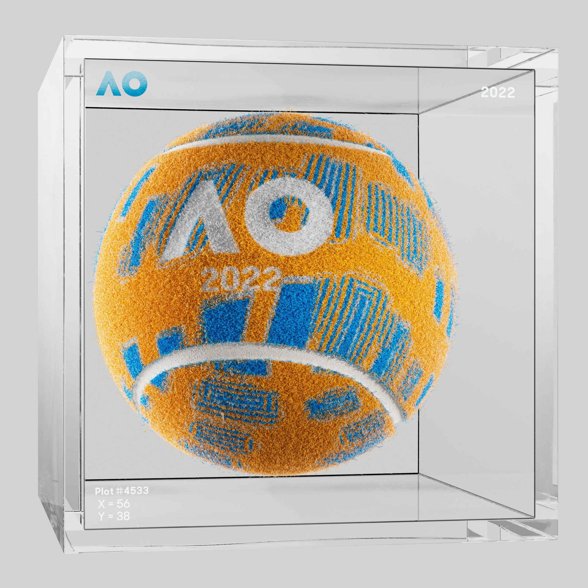 The Australian Open - The Australian Open Art Ball - AO Art Ball #4581 - NFT # 4581