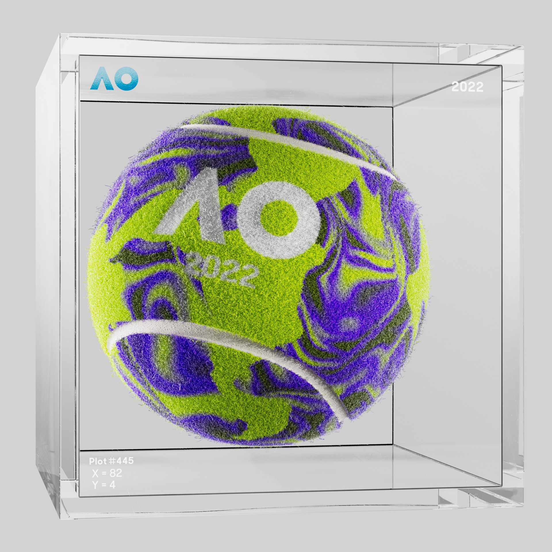 The Australian Open - The Australian Open Art Ball - AO Art Ball #4583 - NFT # 4583