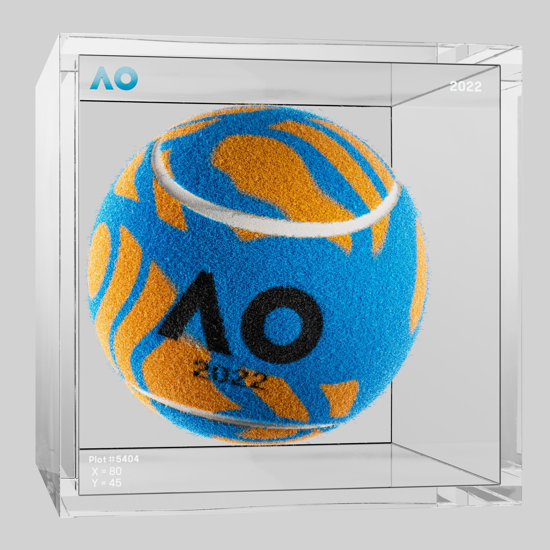 The Australian Open - The Australian Open Art Ball - AO Art Ball #4586 - NFT # 4586