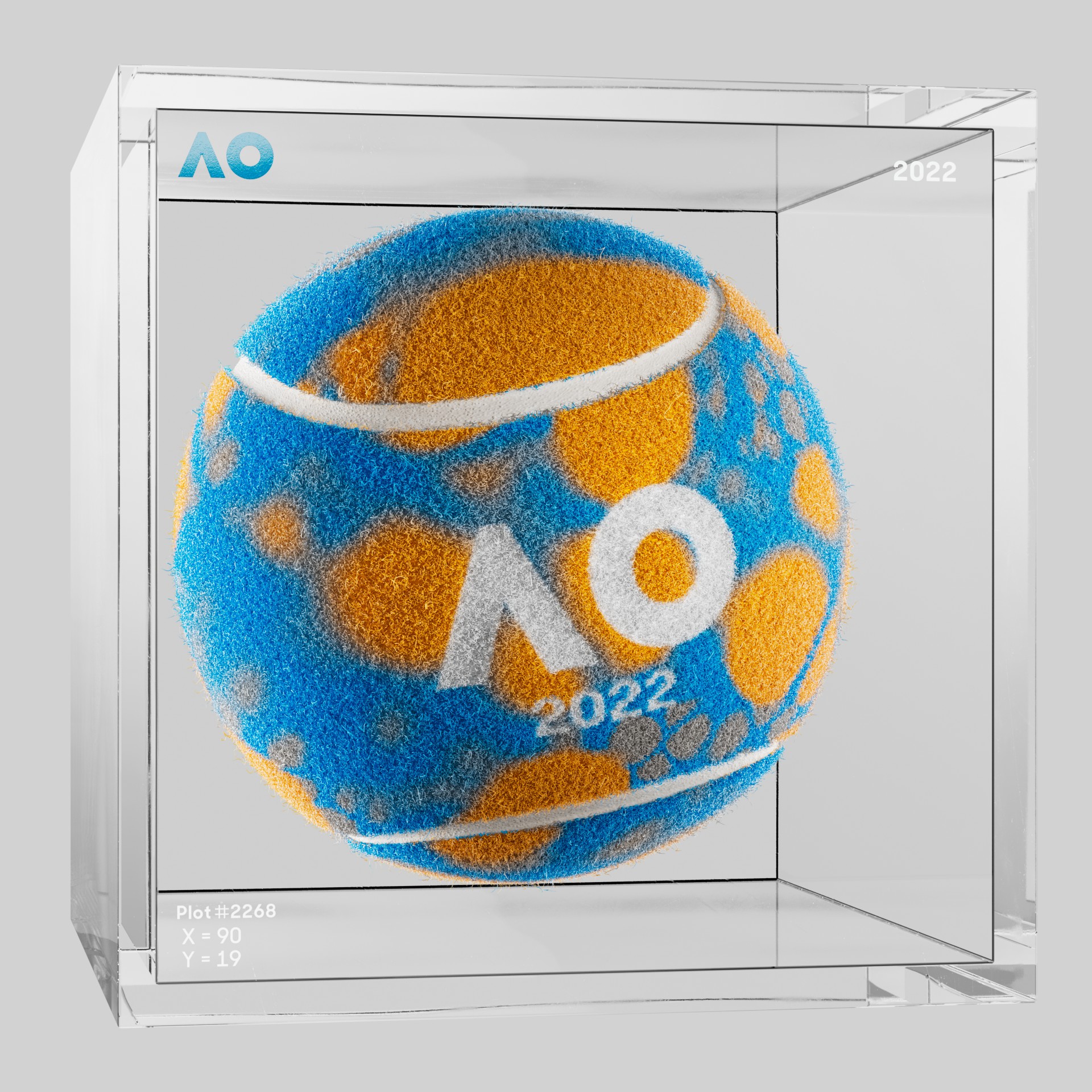 The Australian Open - The Australian Open Art Ball - AO Art Ball #4588 - NFT # 4588