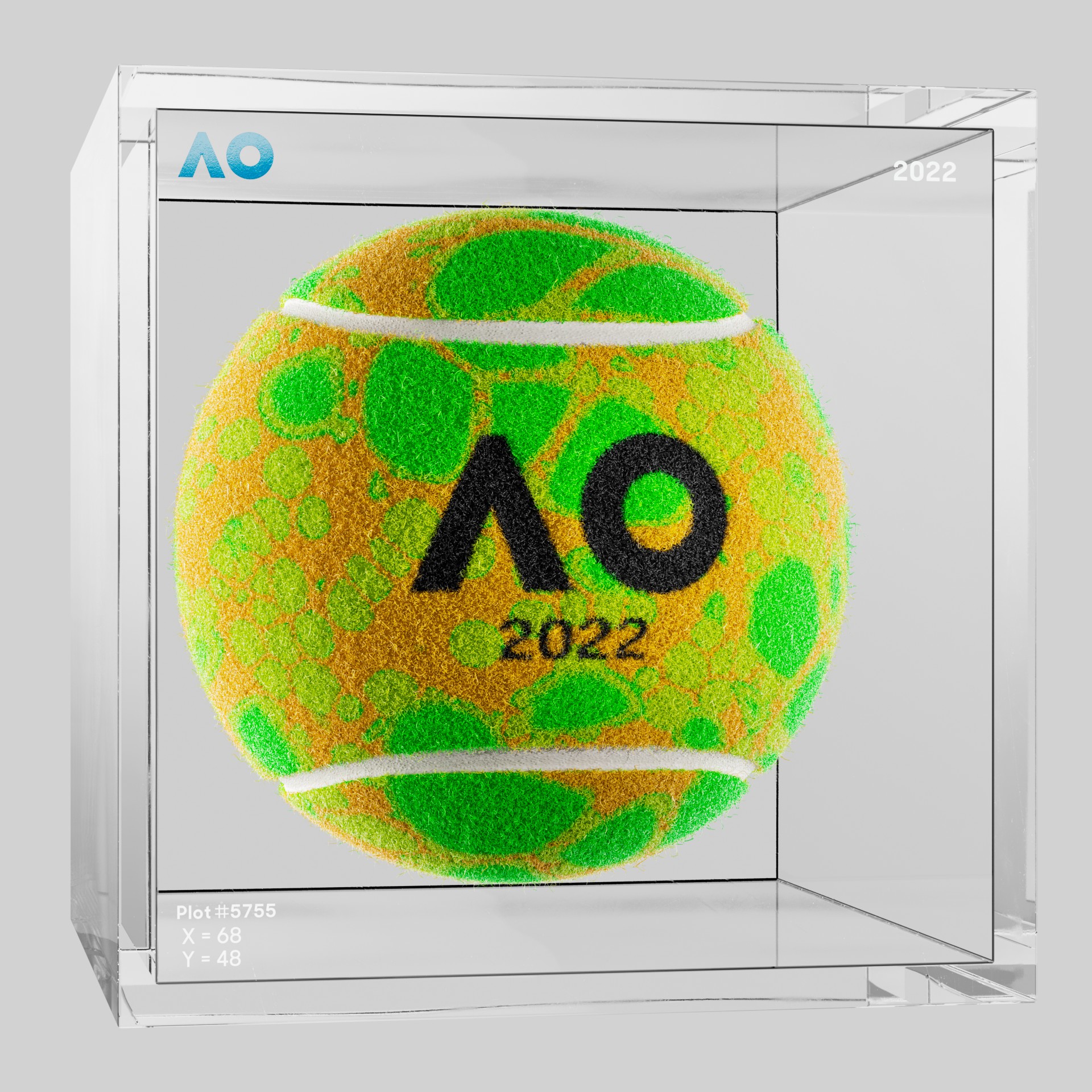 The Australian Open - The Australian Open Art Ball - AO Art Ball #4589 - NFT # 4589