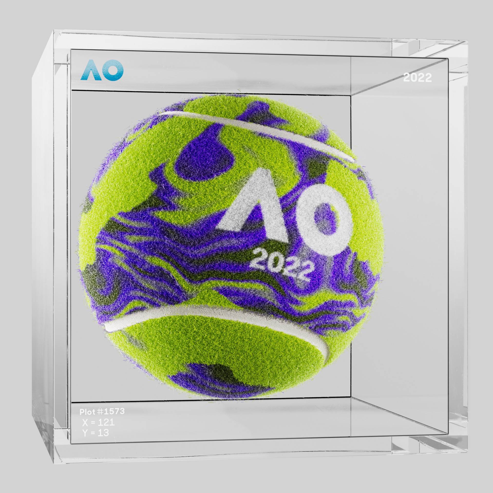 The Australian Open - The Australian Open Art Ball - AO Art Ball #459 - NFT # 459