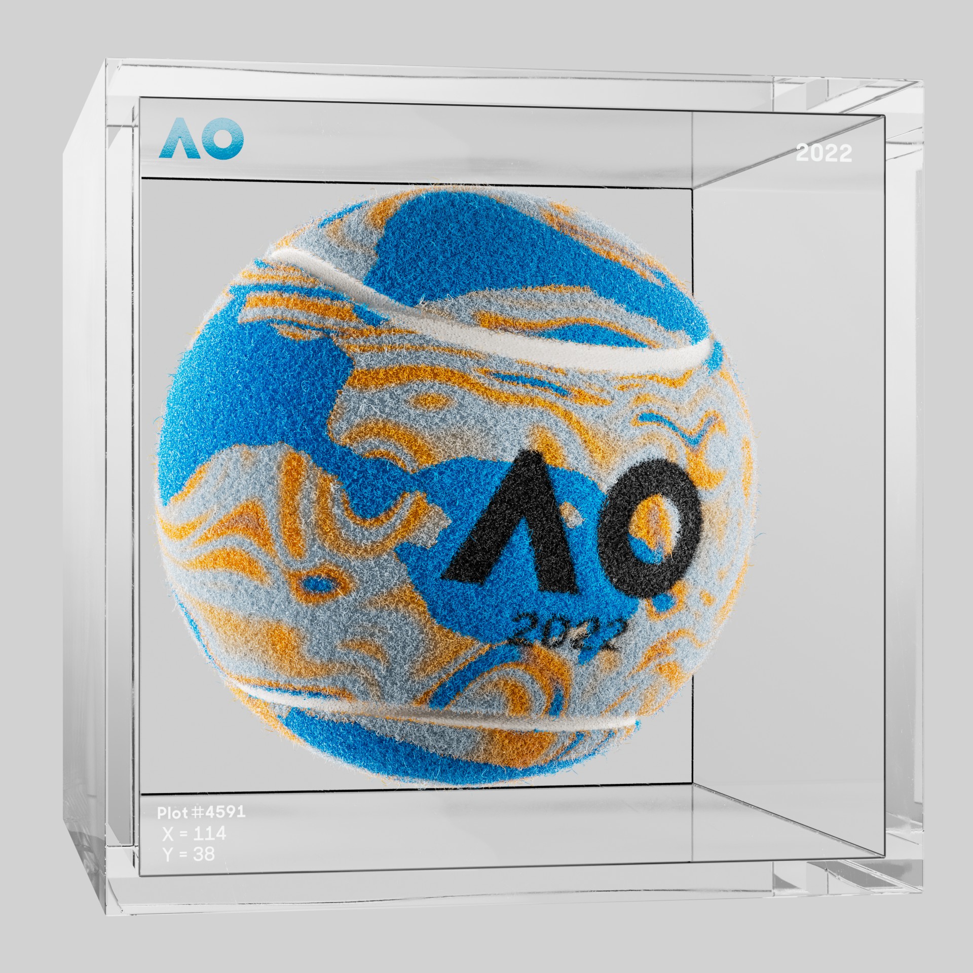 The Australian Open - The Australian Open Art Ball - AO Art Ball #4592 - NFT # 4592