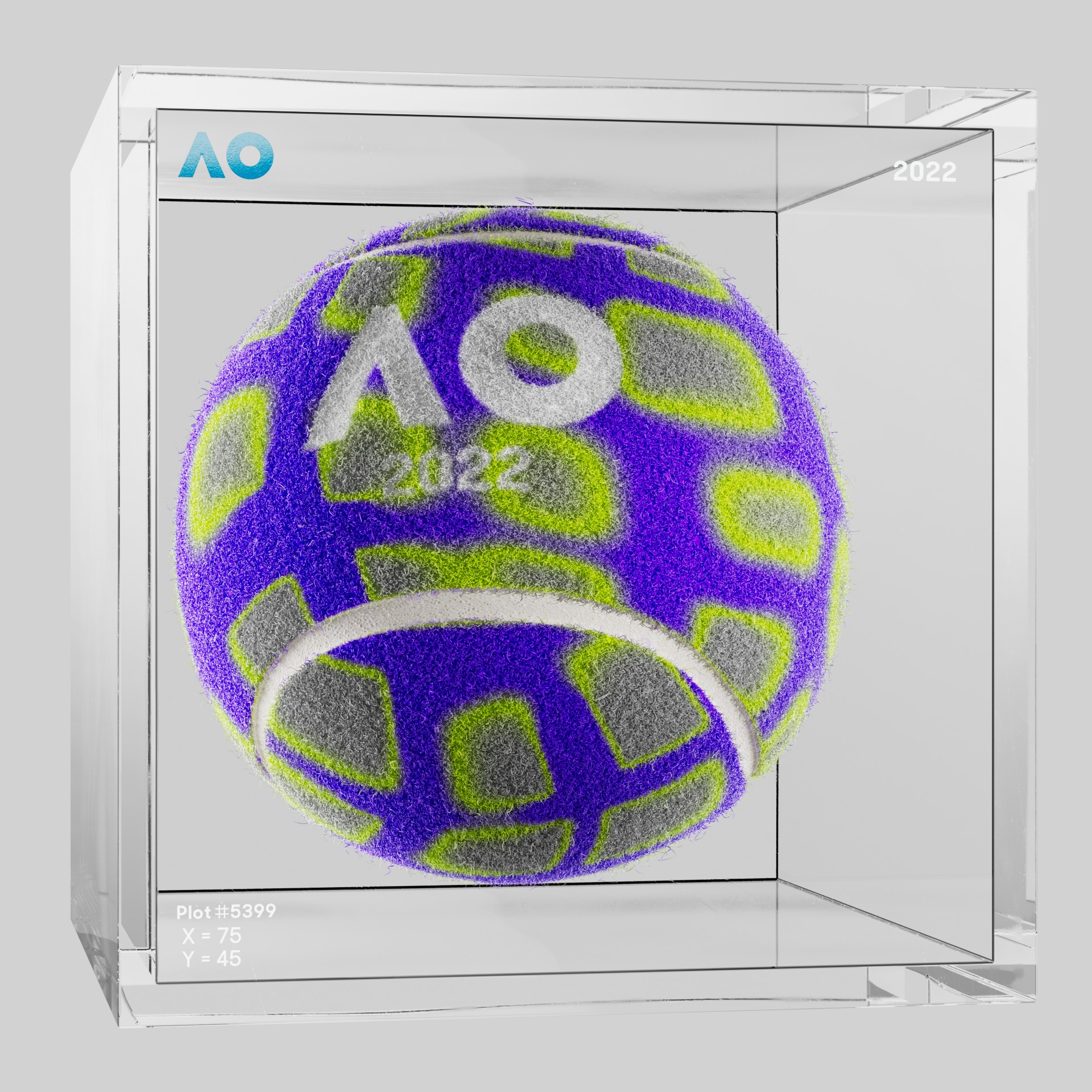 The Australian Open - The Australian Open Art Ball - AO Art Ball #4593 - NFT # 4593