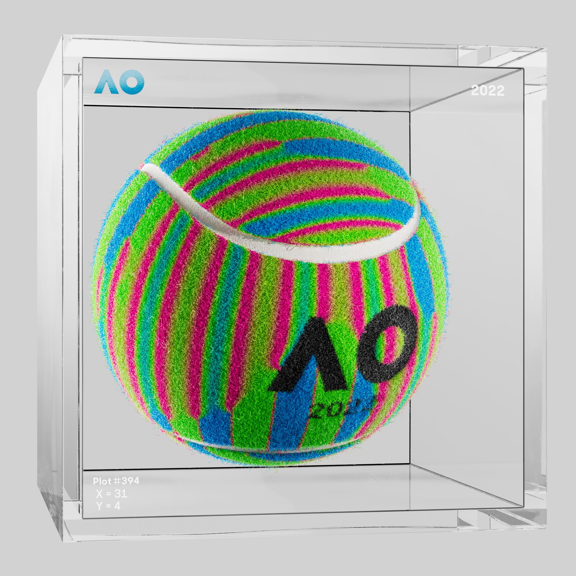 The Australian Open - The Australian Open Art Ball - AO Art Ball #4594 - NFT # 4594