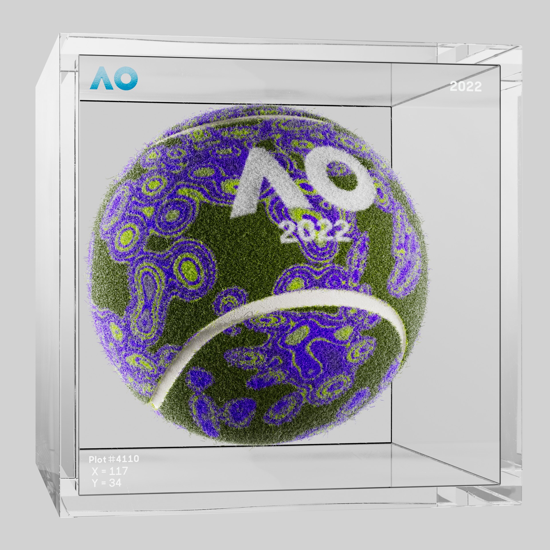 The Australian Open - The Australian Open Art Ball - AO Art Ball #4597 - NFT # 4597