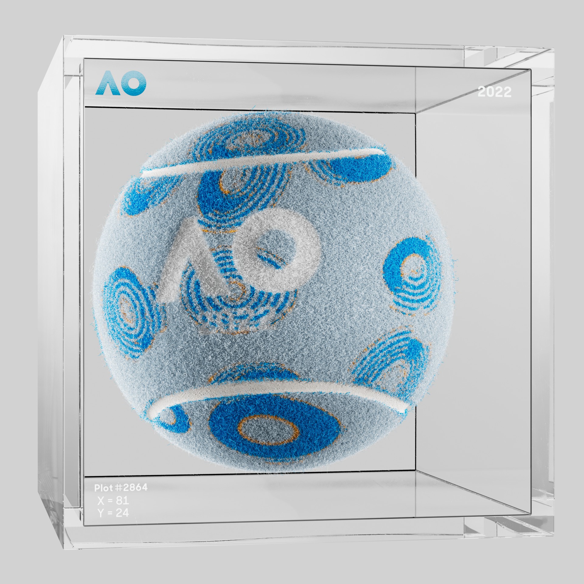 The Australian Open - The Australian Open Art Ball - AO Art Ball #4598 - NFT # 4598