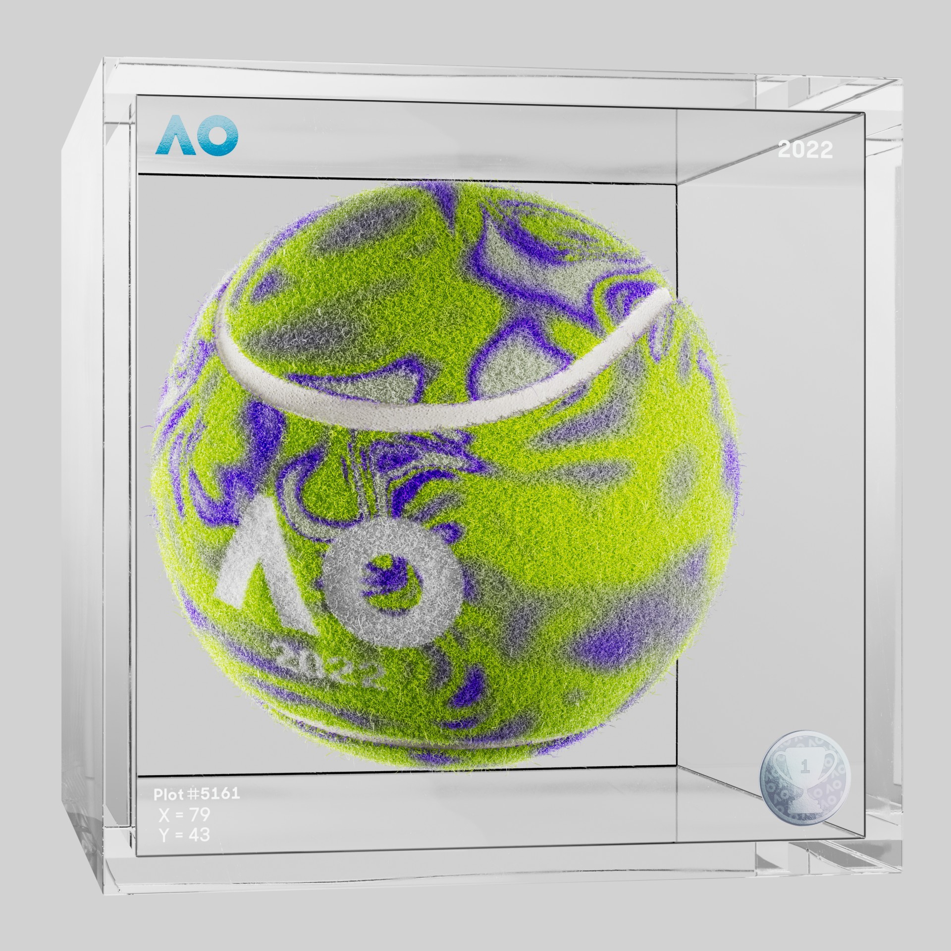 The Australian Open - The Australian Open Art Ball - AO Art Ball #46 - NFT # 46