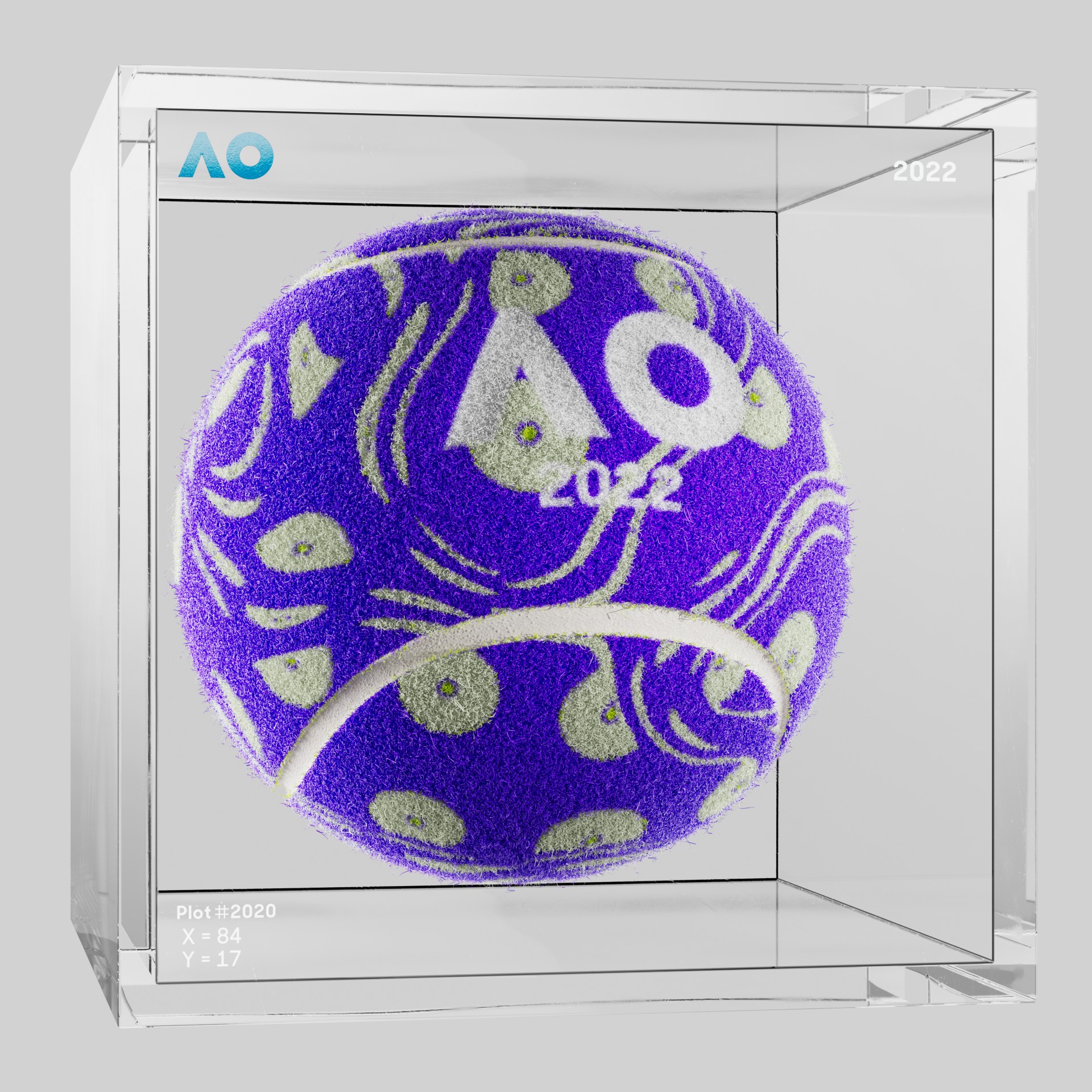 The Australian Open - The Australian Open Art Ball - AO Art Ball #460 - NFT # 460