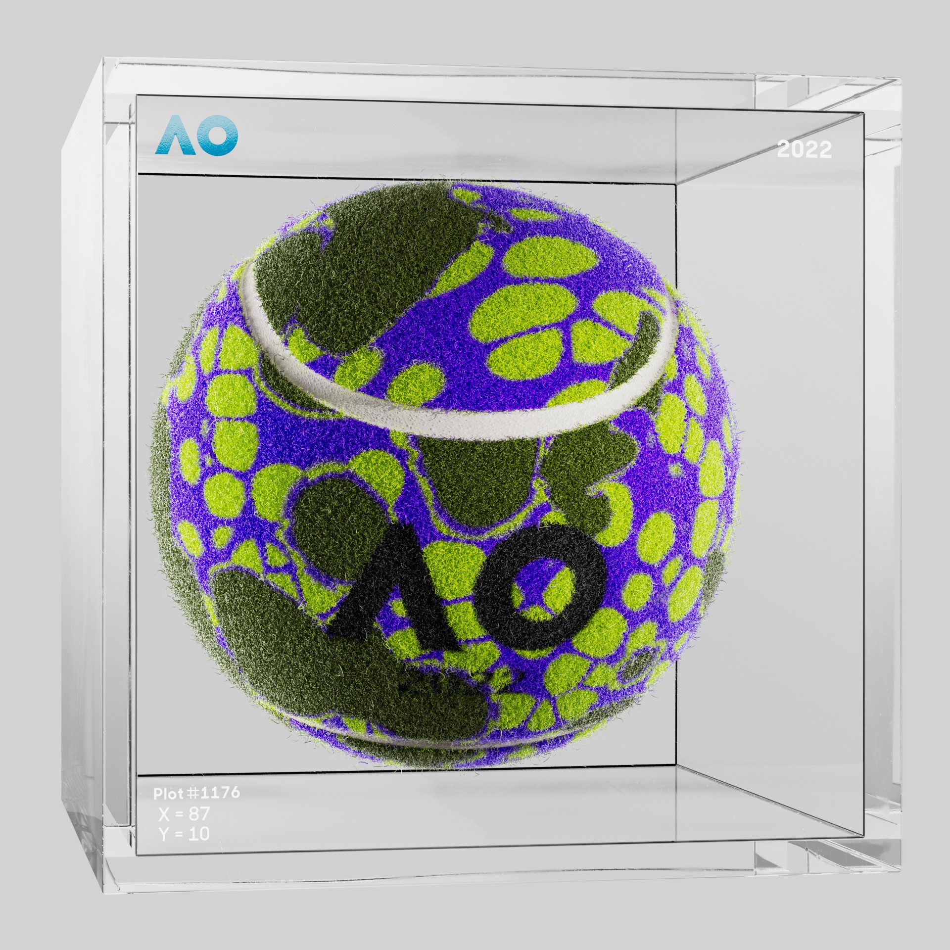 The Australian Open - The Australian Open Art Ball - AO Art Ball #4600 - NFT # 4600