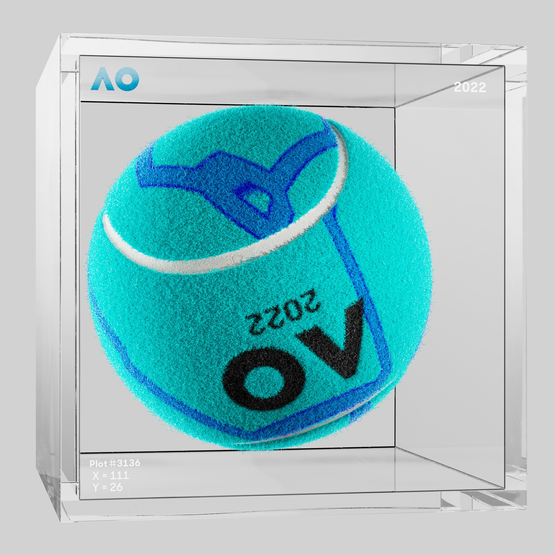 The Australian Open - The Australian Open Art Ball - AO Art Ball #4601 - NFT # 4601